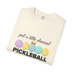 Cats Pickleball Obsessed T-Shirt — “just a little obsessed” Cute Paddle & Ball Tee