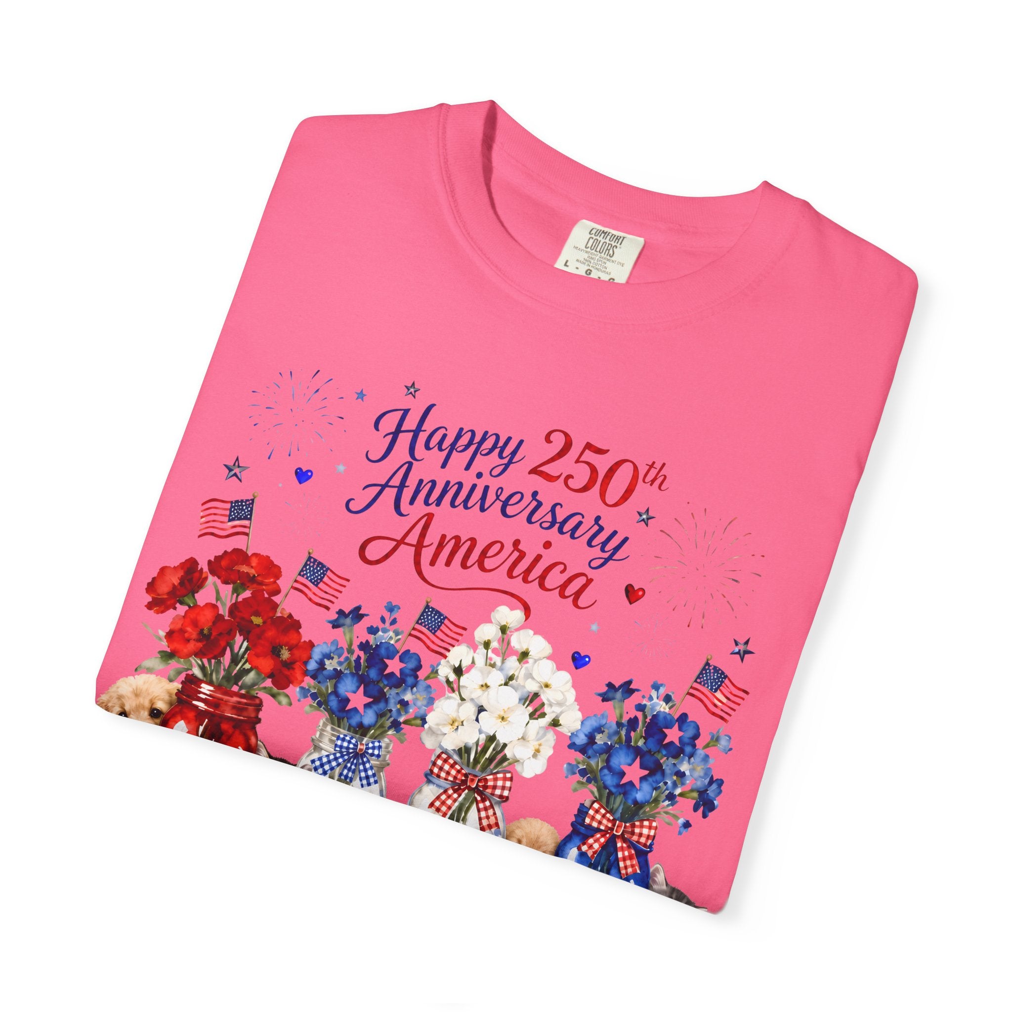 America 250th Anniversary Dogs & Cats T-Shirt