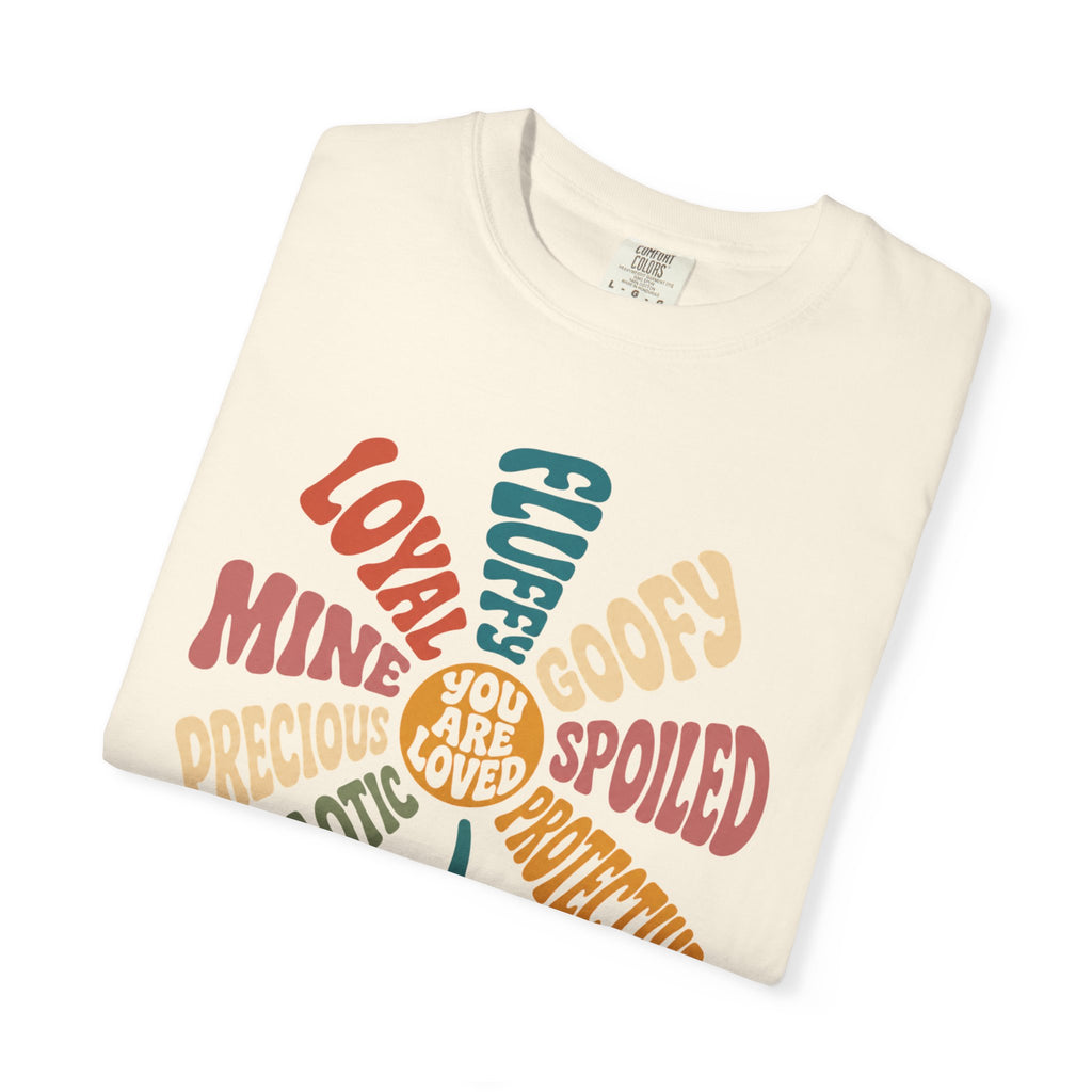 Retro Heartwarming You Are Loved Flower Graphic T-Shirt