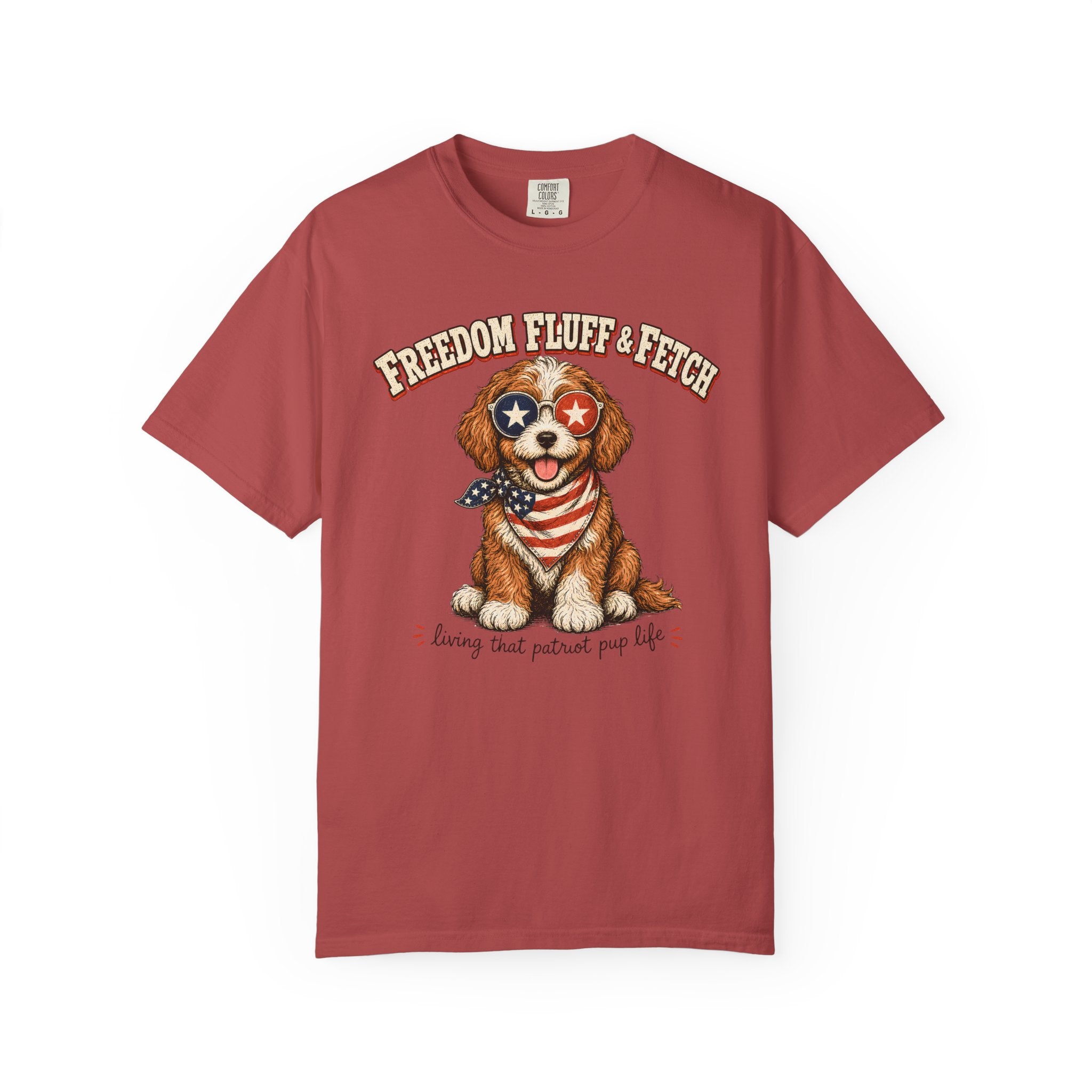 Freedom Patriotic Dog T-Shirt