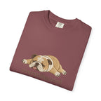 Overstimulated Bulldog  Dog Graphic Tee
