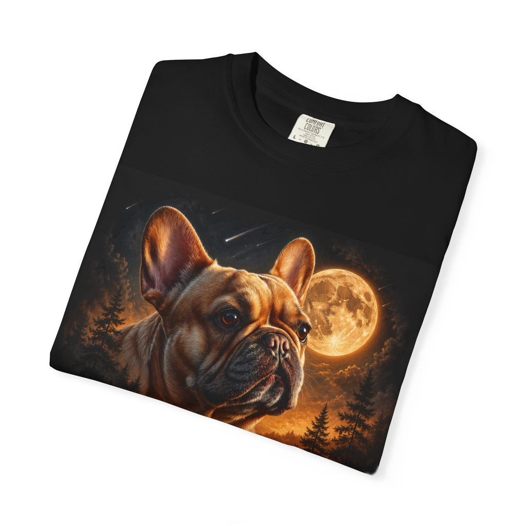 French Bulldog Moonlight Tee — Dog Lover Graphic T-Shirt