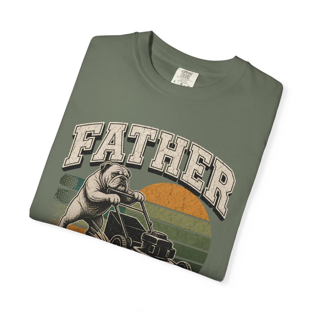 Father Mows Best Dog T-Shirt