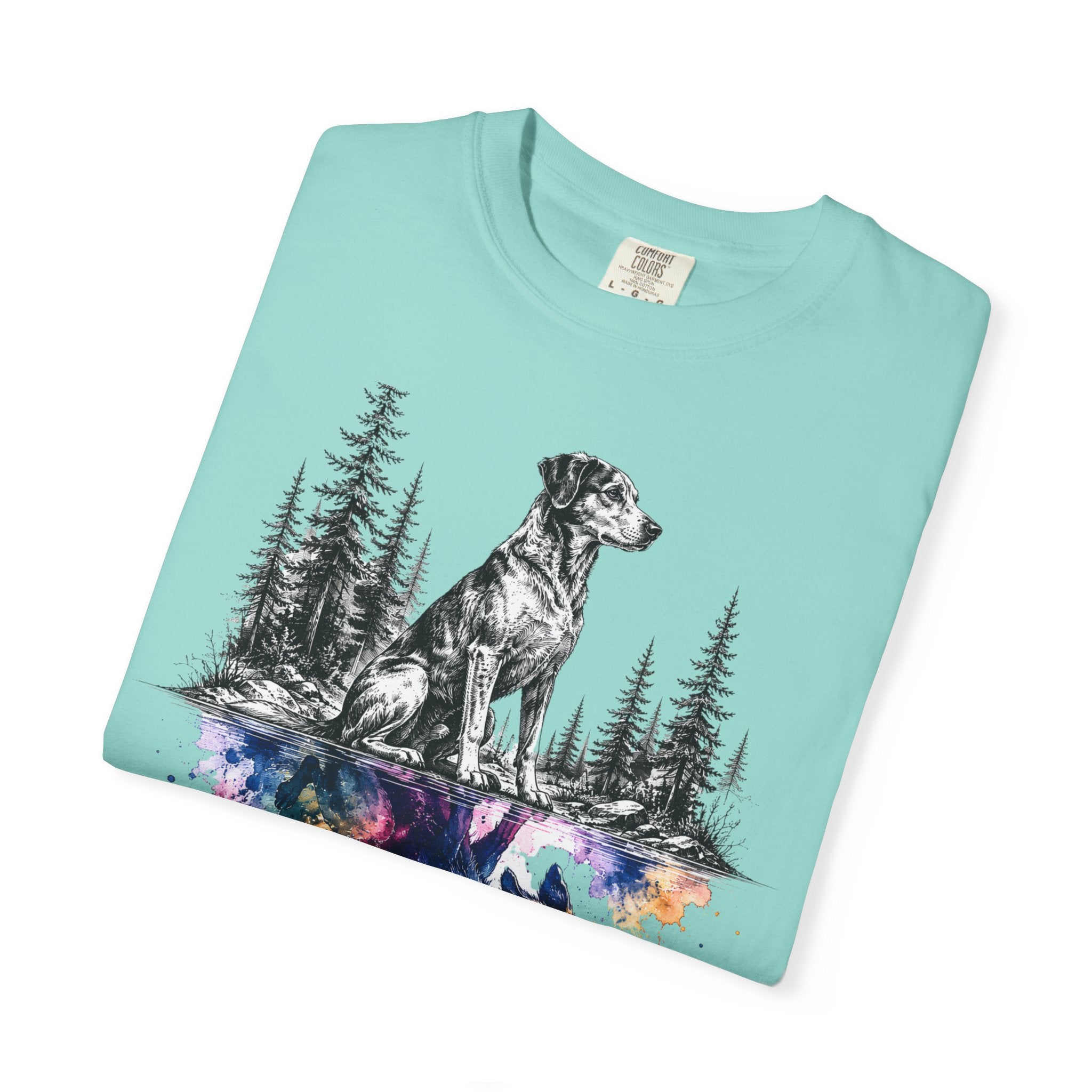 Dog & Forest Reflection T‑Shirt