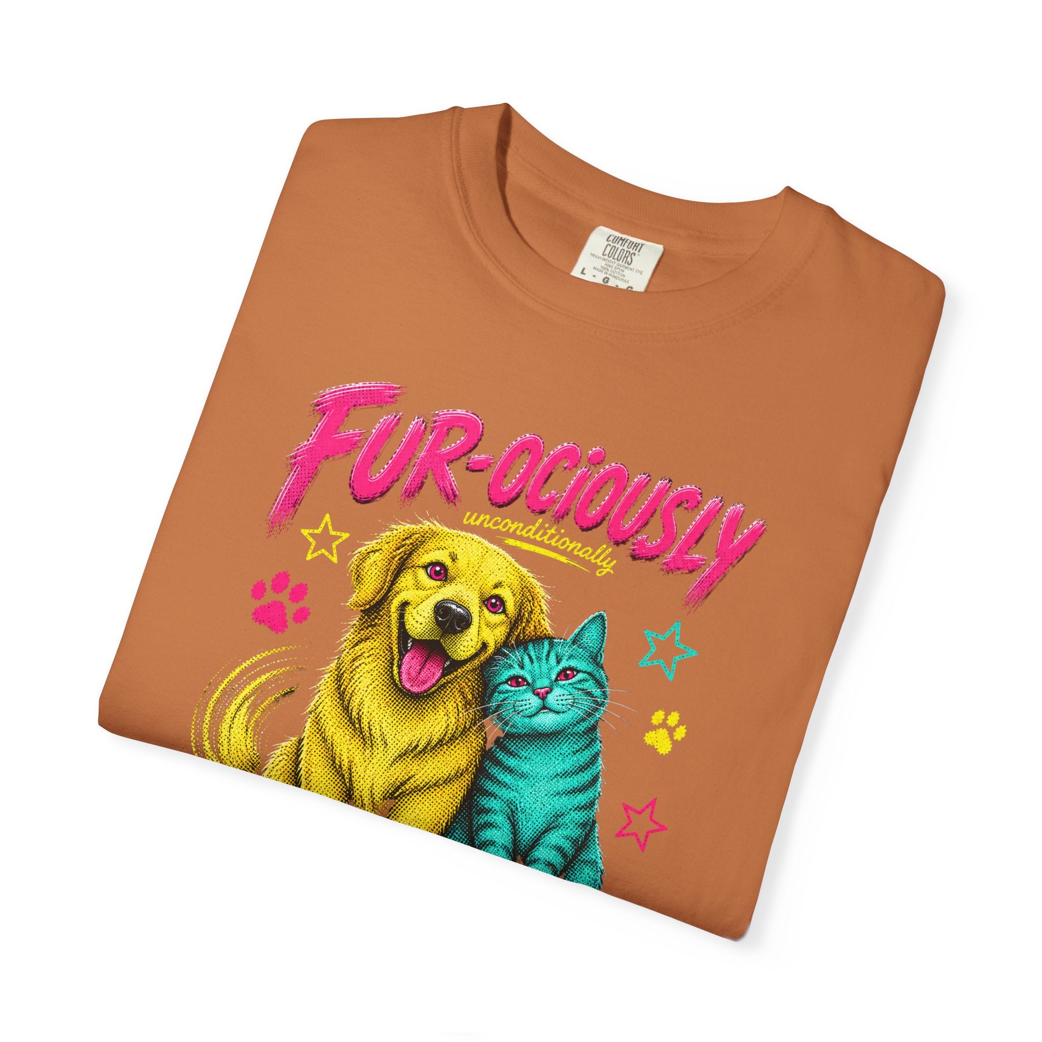 Fur-ociously Loved-Dog & Cat Graphic T-Shirt
