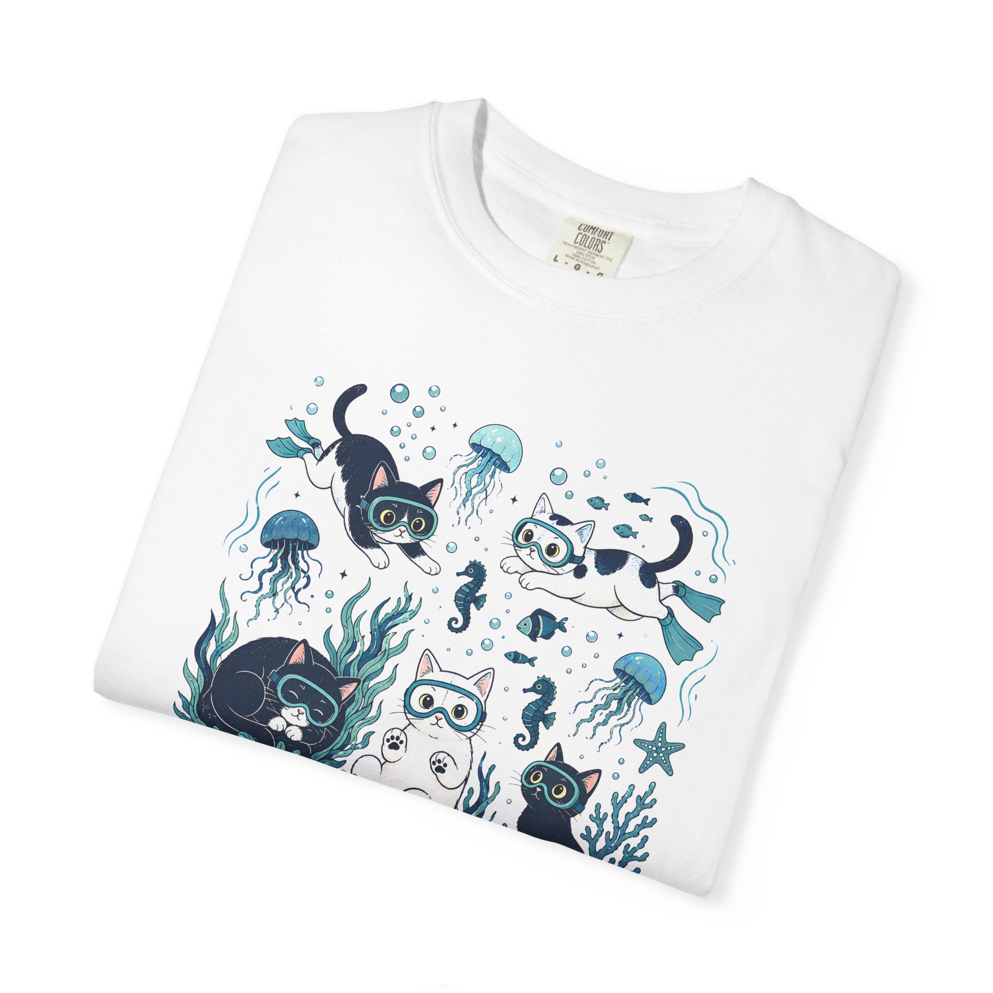 Underwater Cats Graphic T-Shirt