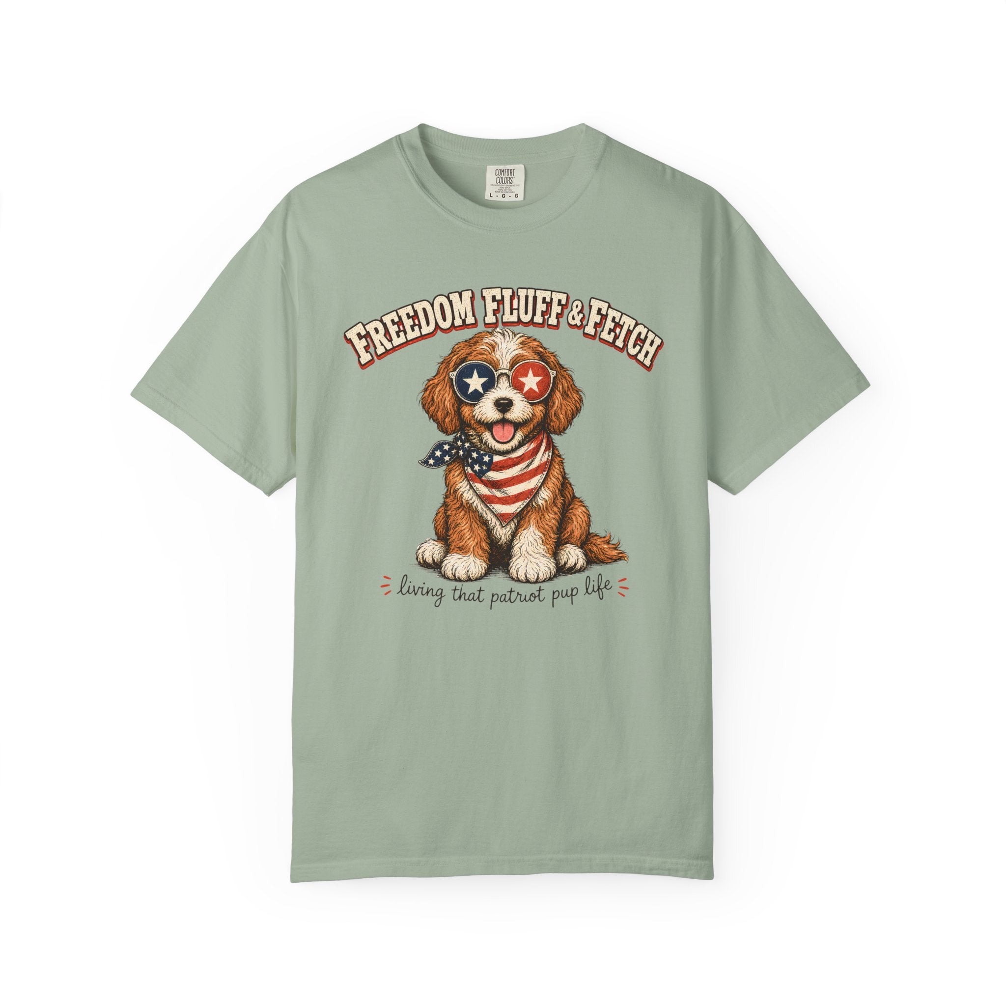 Freedom Patriotic Dog T-Shirt