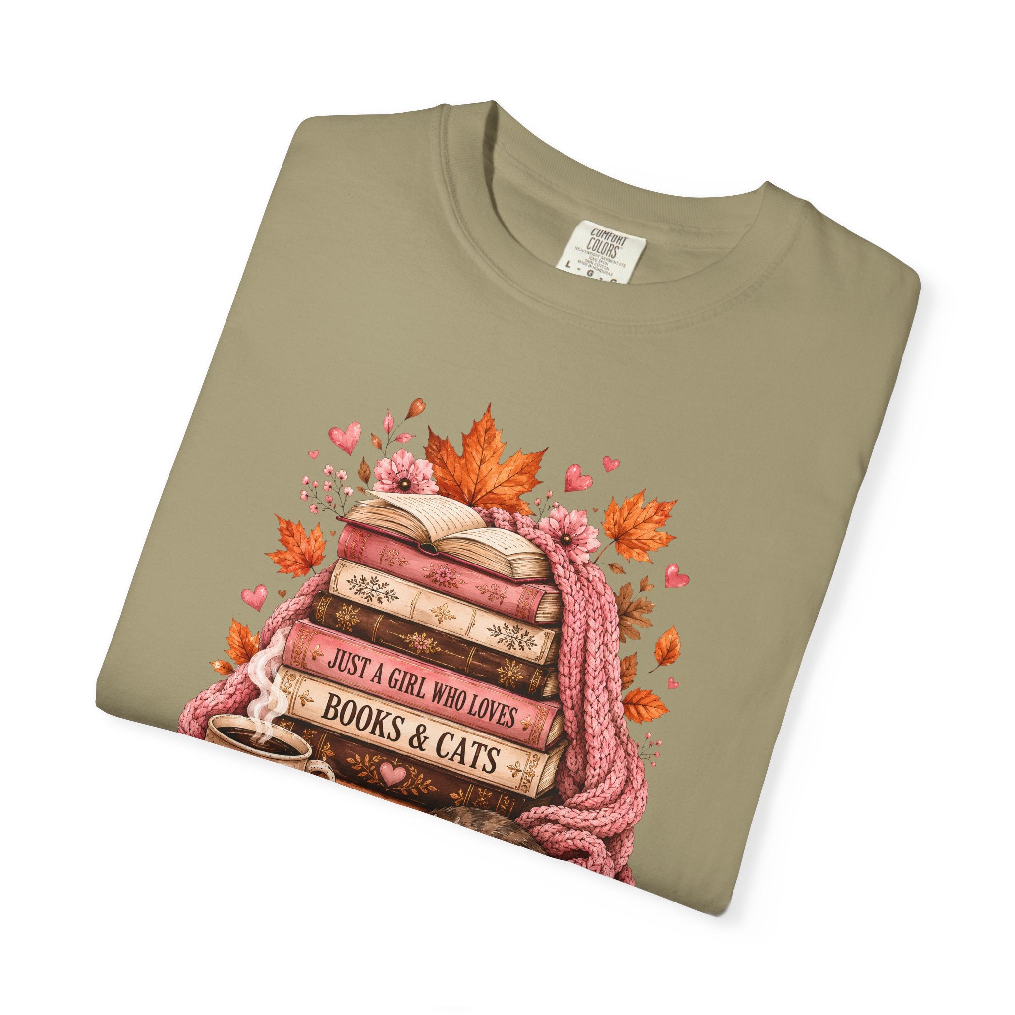 Just a Girl, Who Loves Books & CatsT-Shirt