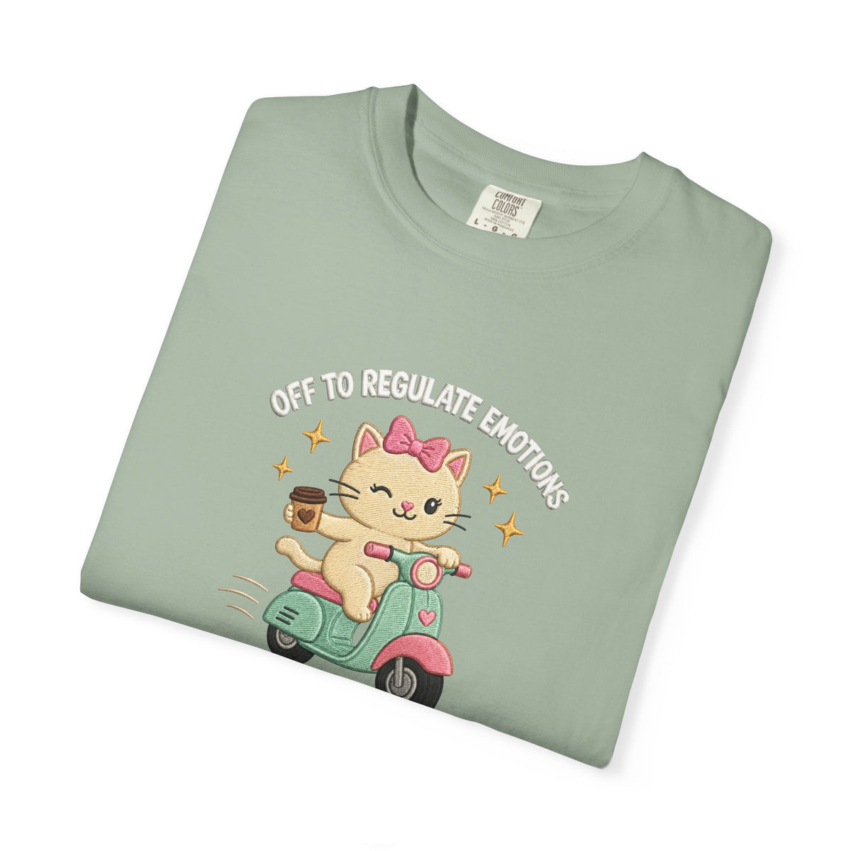 Off to Regulate Emotions Cat Scooter T-Shirt