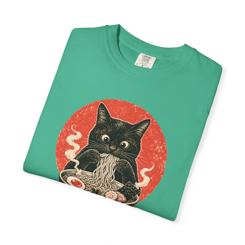 Japanese Neko Bowl Ramen Cat T-Shirt