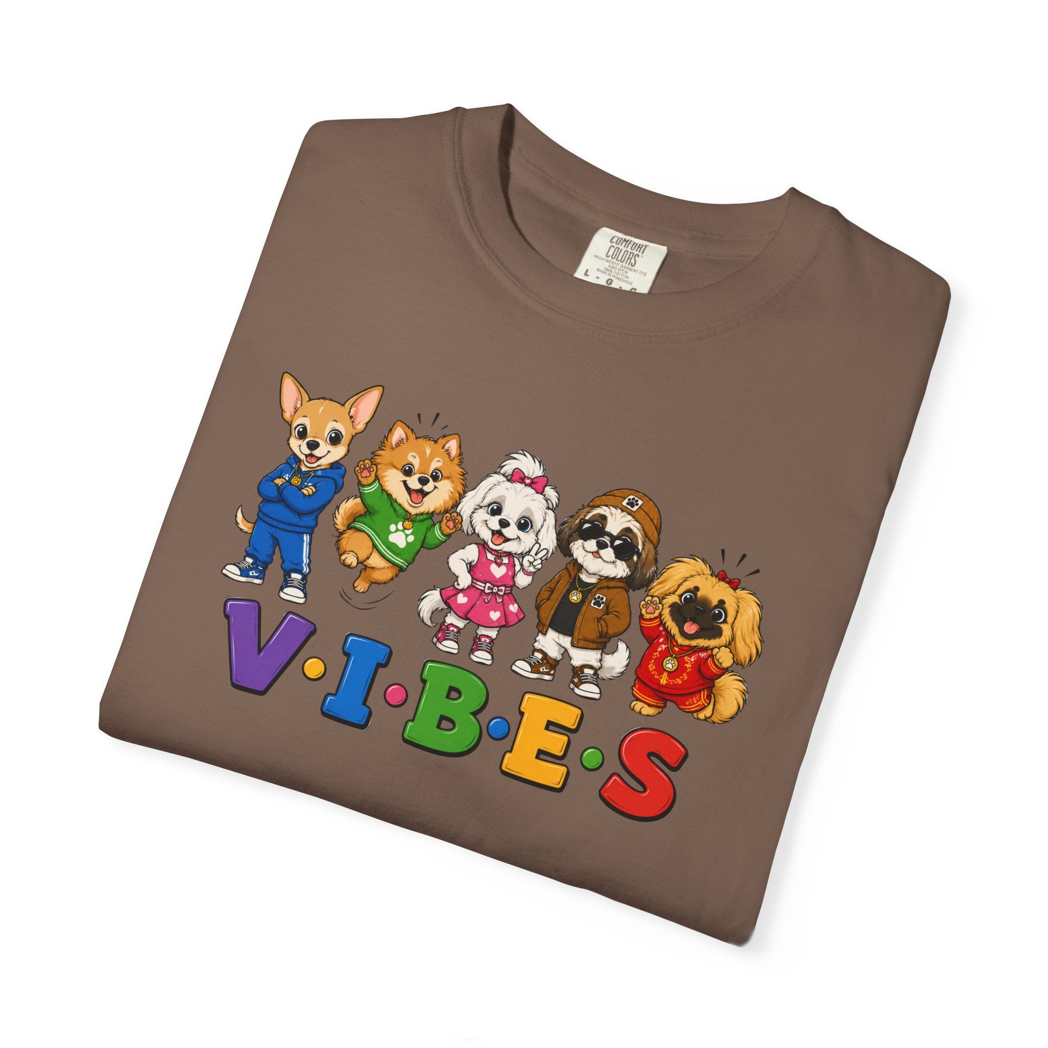 VIBES Dogs Graphic T-Shirt