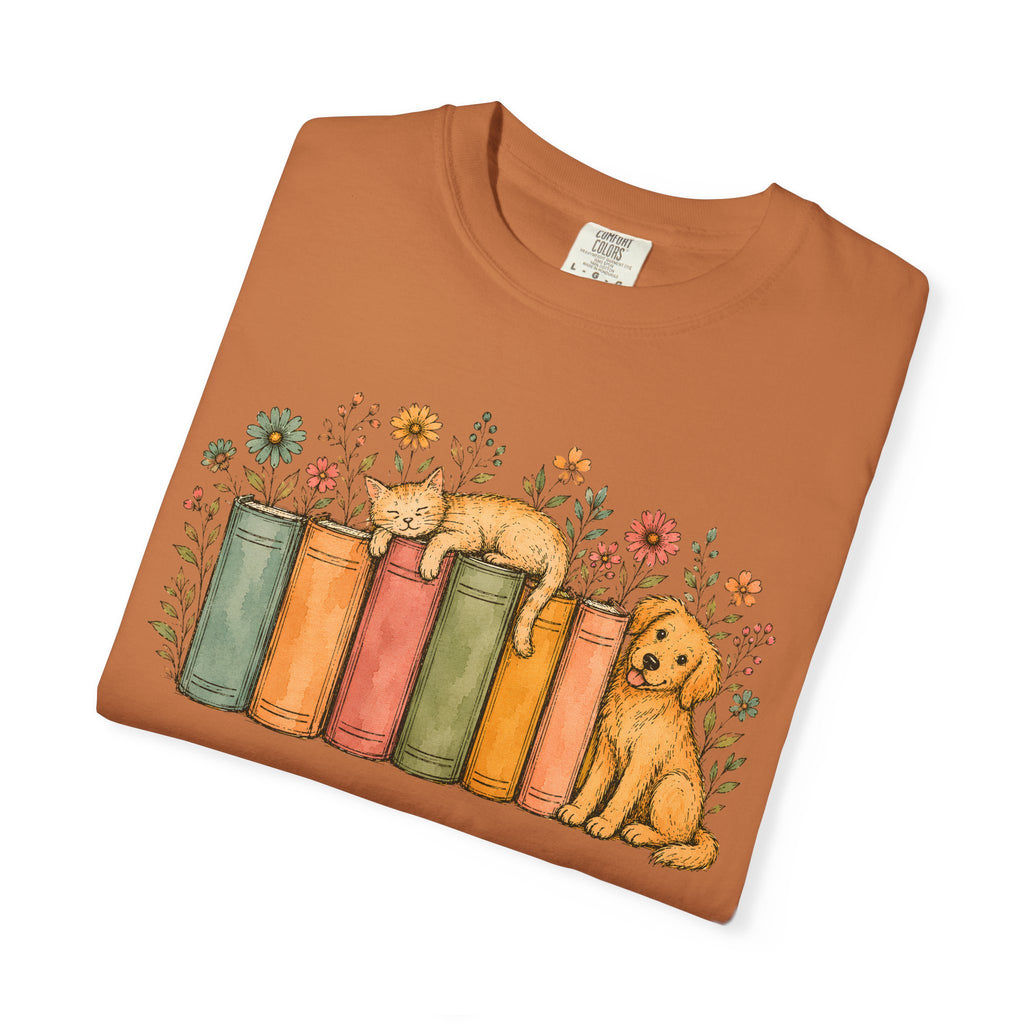 Dog & Books T-Shirt