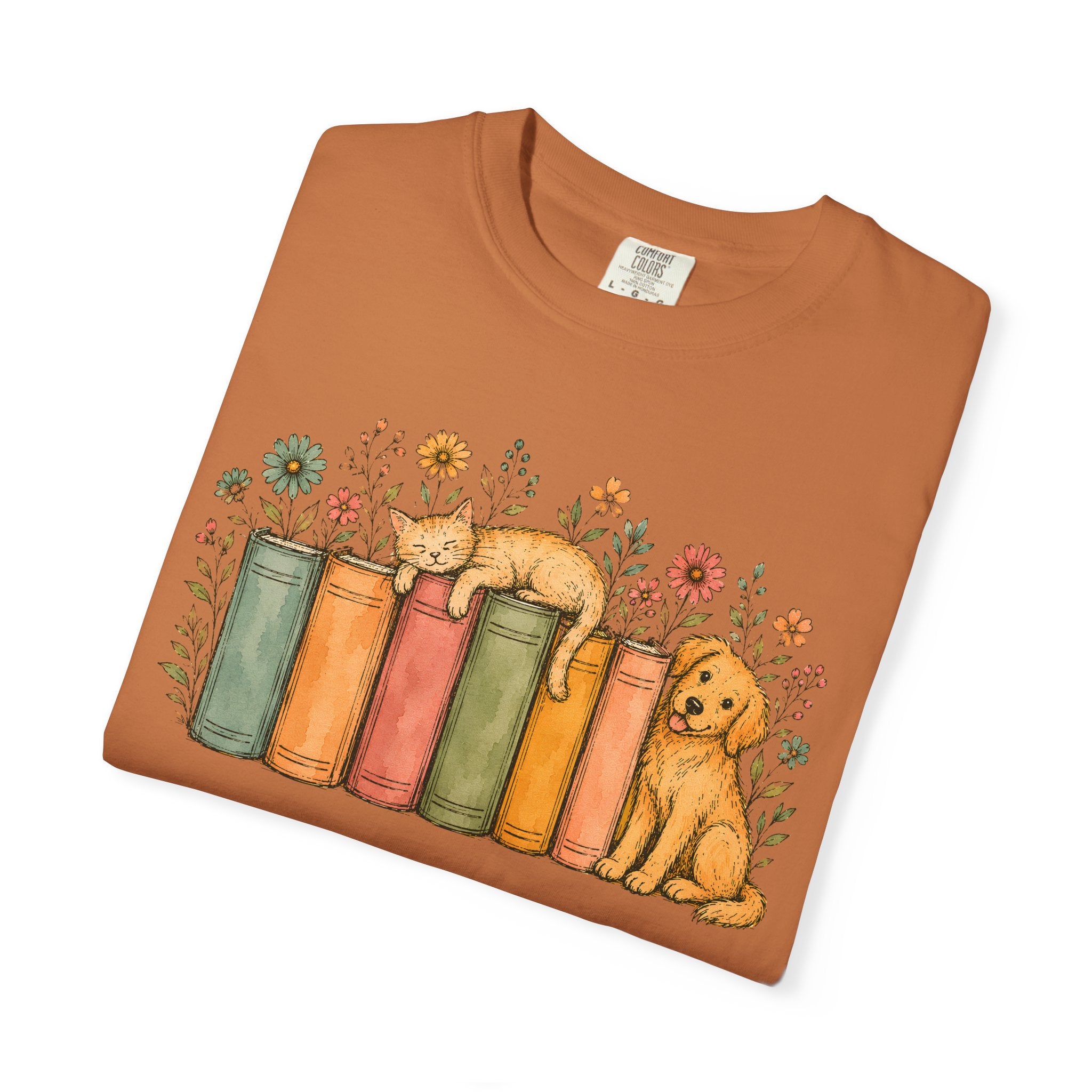 Dog & Books T-Shirt