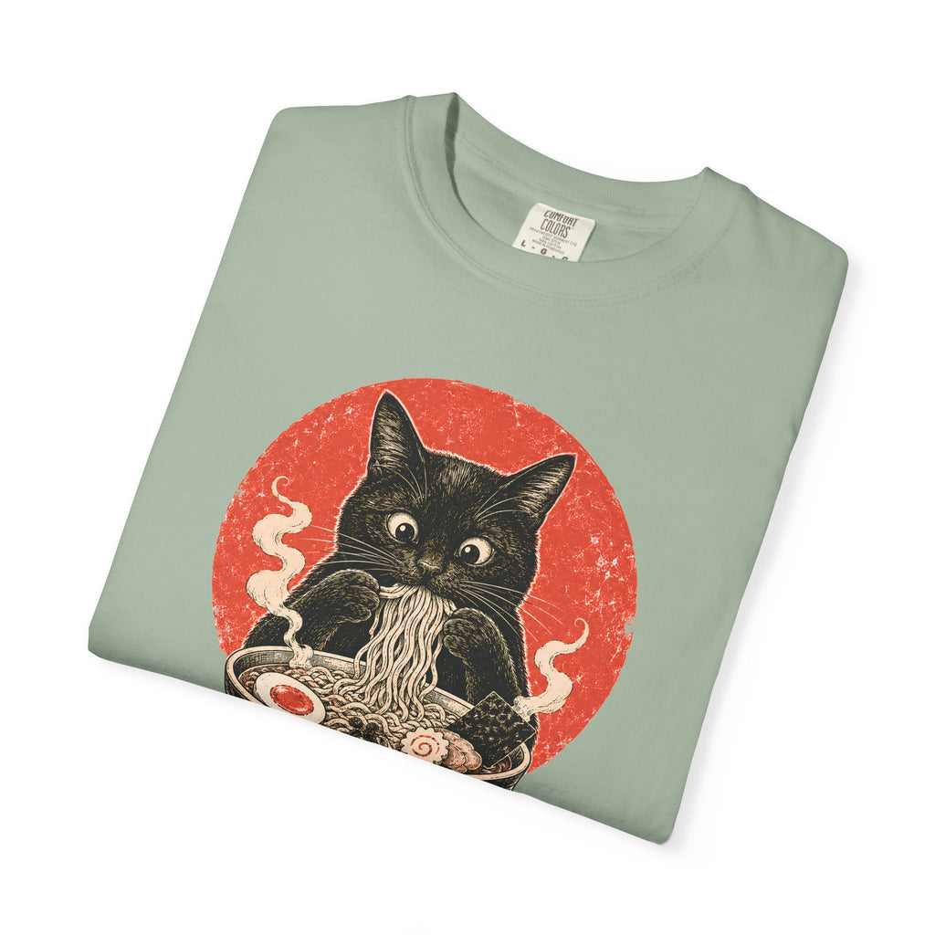Japanese Neko Bowl Ramen Cat T-Shirt