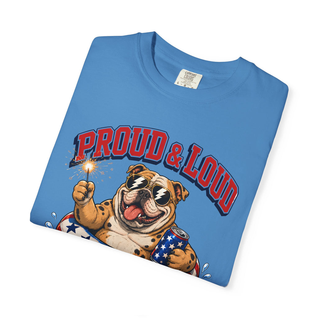 Proud & Loud Bulldog Patriotic T-Shirt