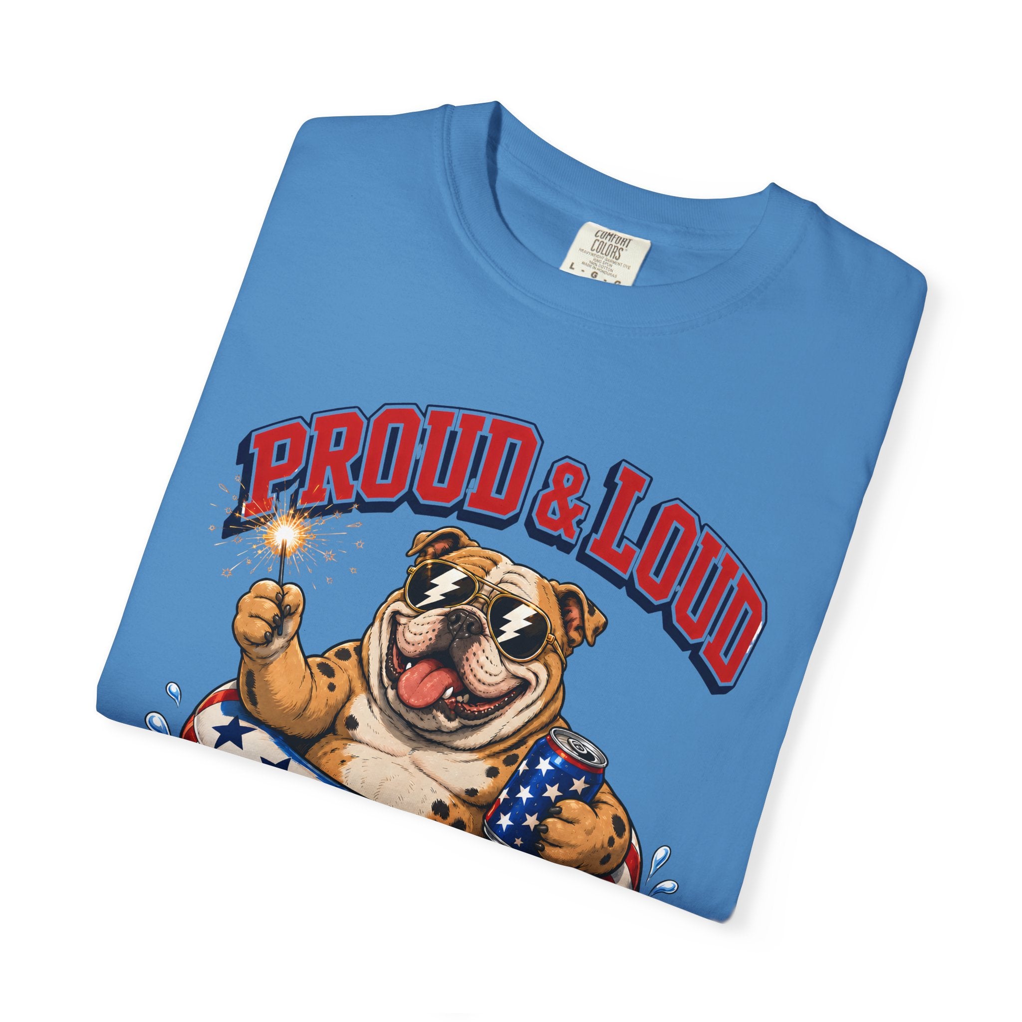Proud & Loud Bulldog Patriotic T-Shirt