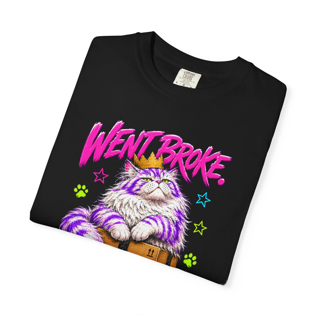 Went Broke Taken Care of My Cat graphic T-Shirt