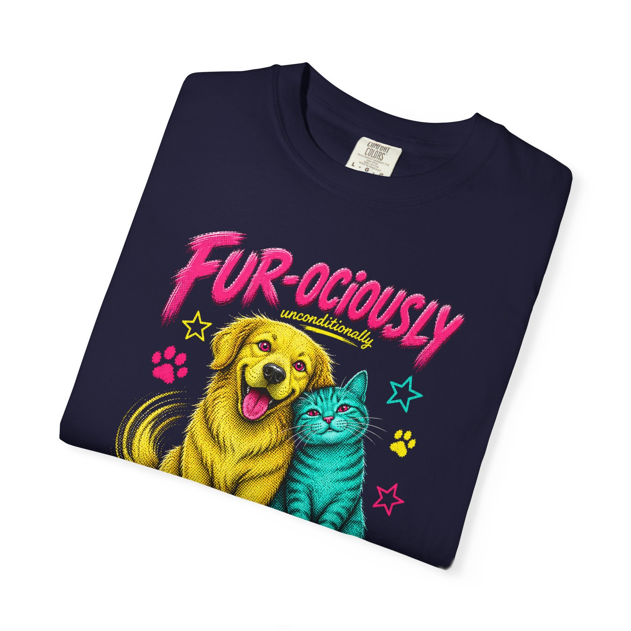 Fur-ociously Loved-Dog & Cat Graphic T-Shirt