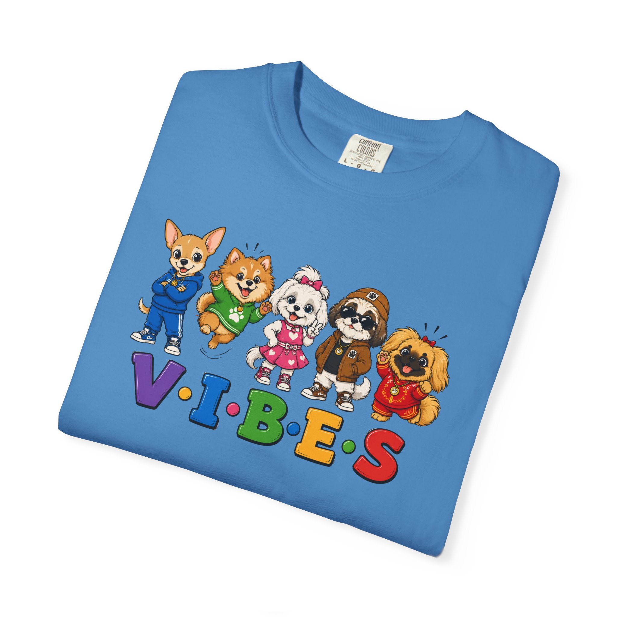 VIBES Dogs Graphic T-Shirt