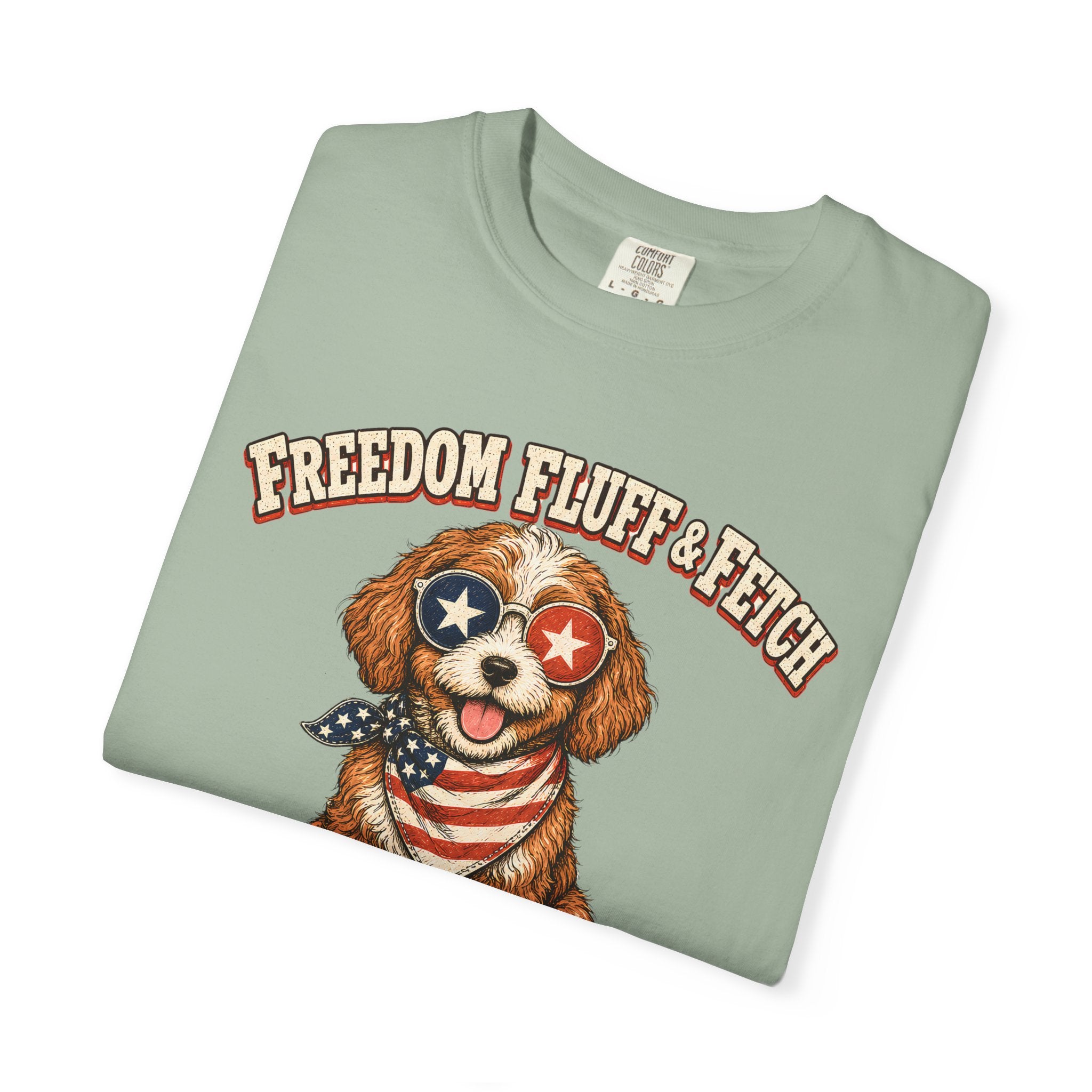 Freedom Patriotic Dog T-Shirt