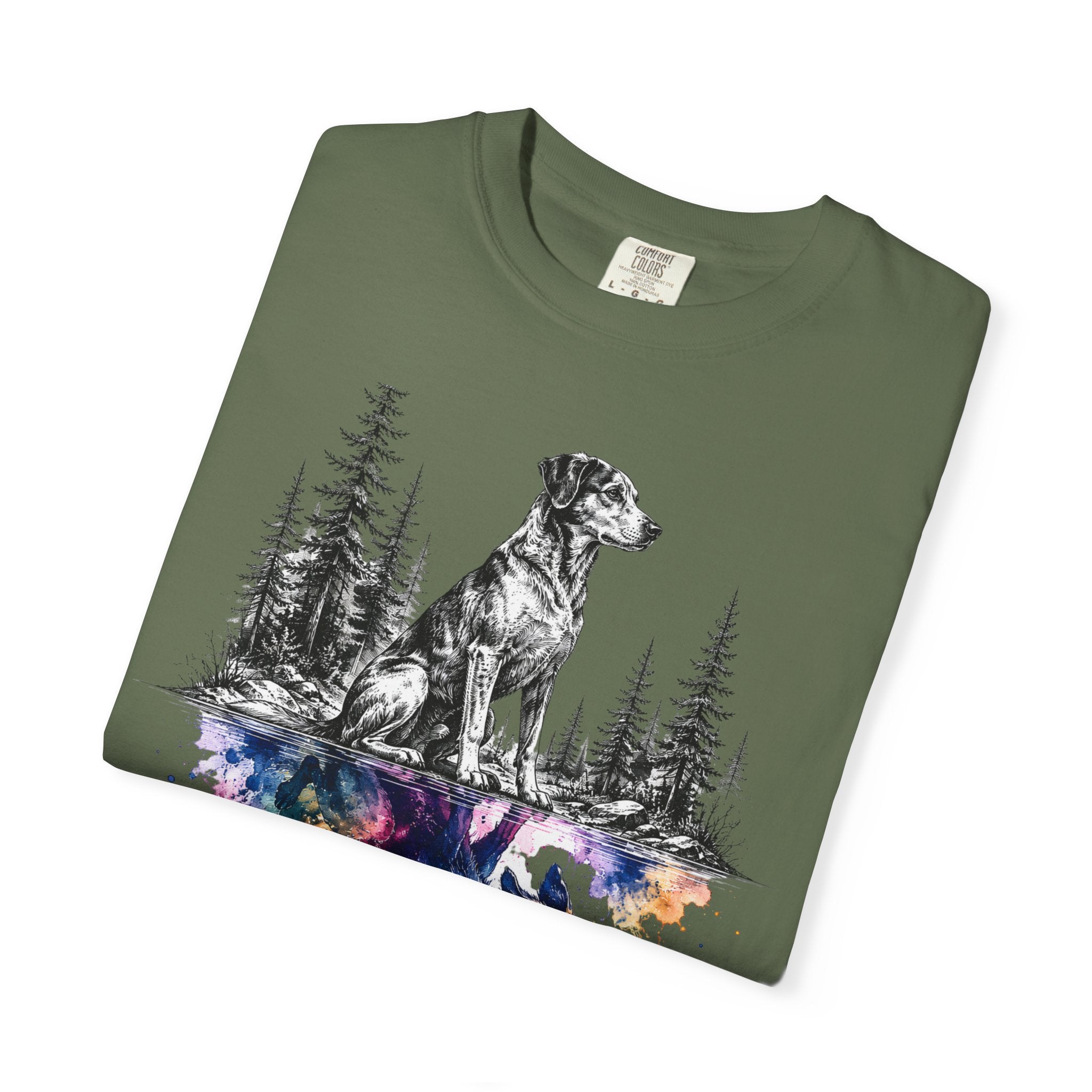 Dog & Forest Reflection T‑Shirt