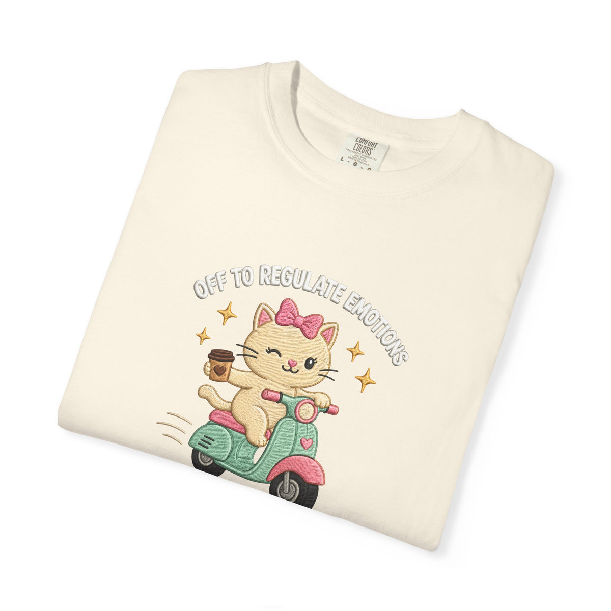 Off to Regulate Emotions Cat Scooter T-Shirt