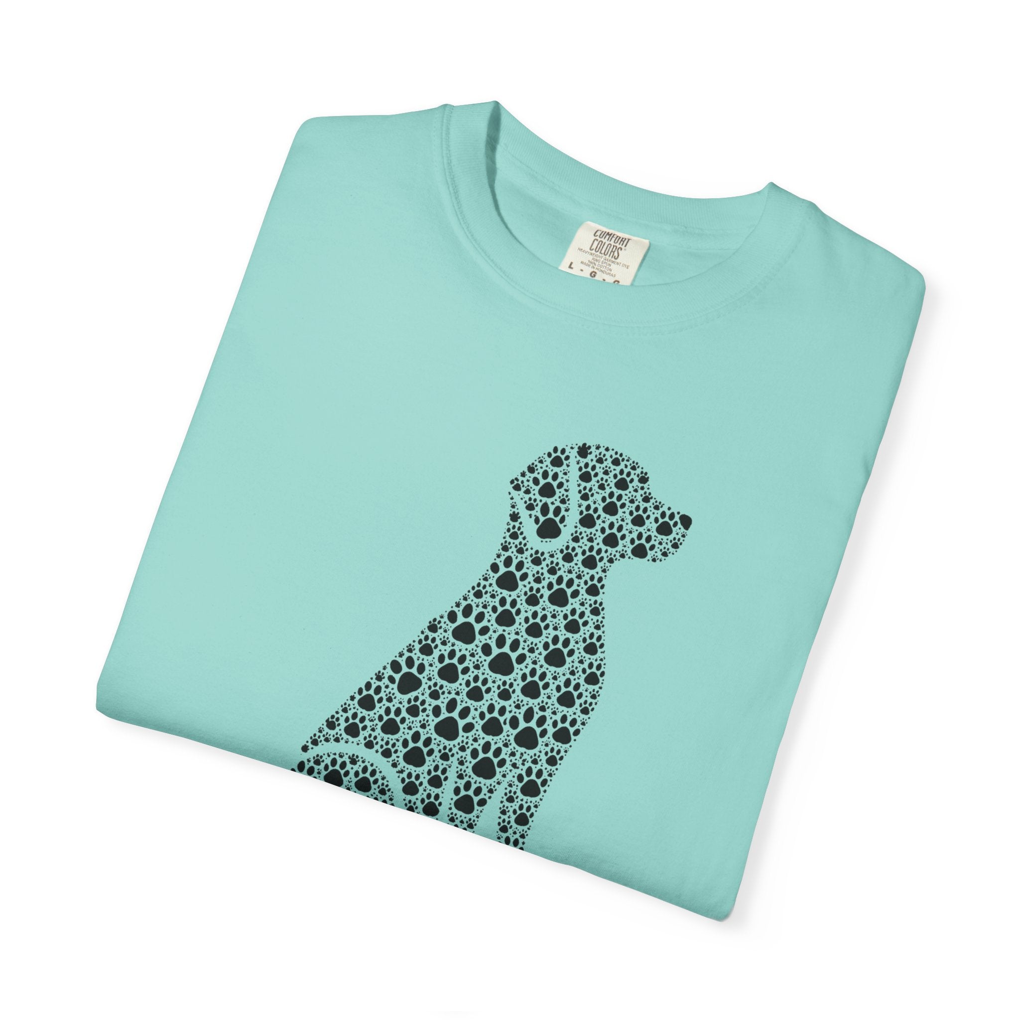 Dog Silhouette Floral T-Shirt