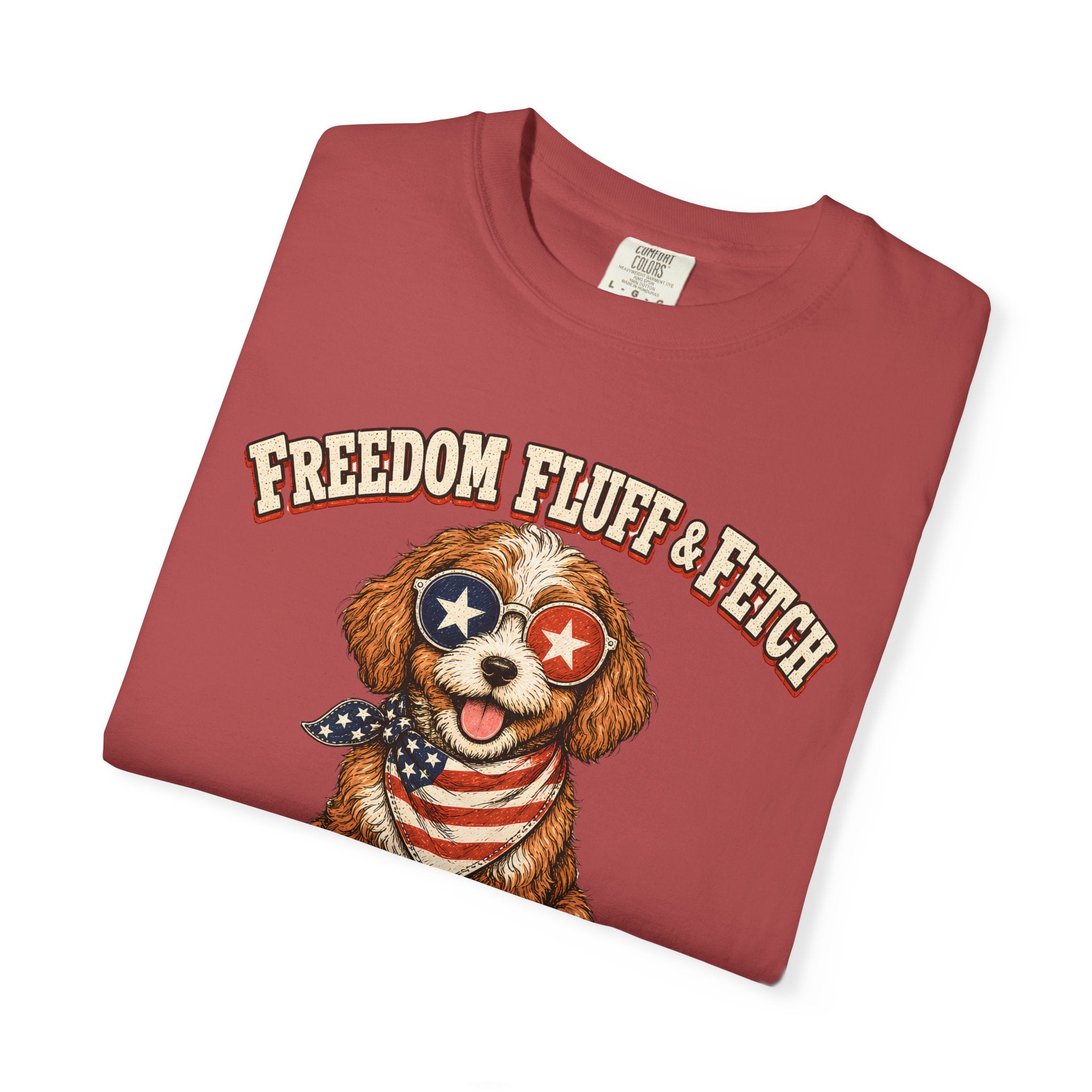 Freedom Patriotic Dog T-Shirt