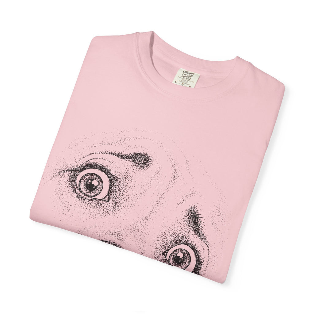 Worried Dog Face Graphic T-Shirt