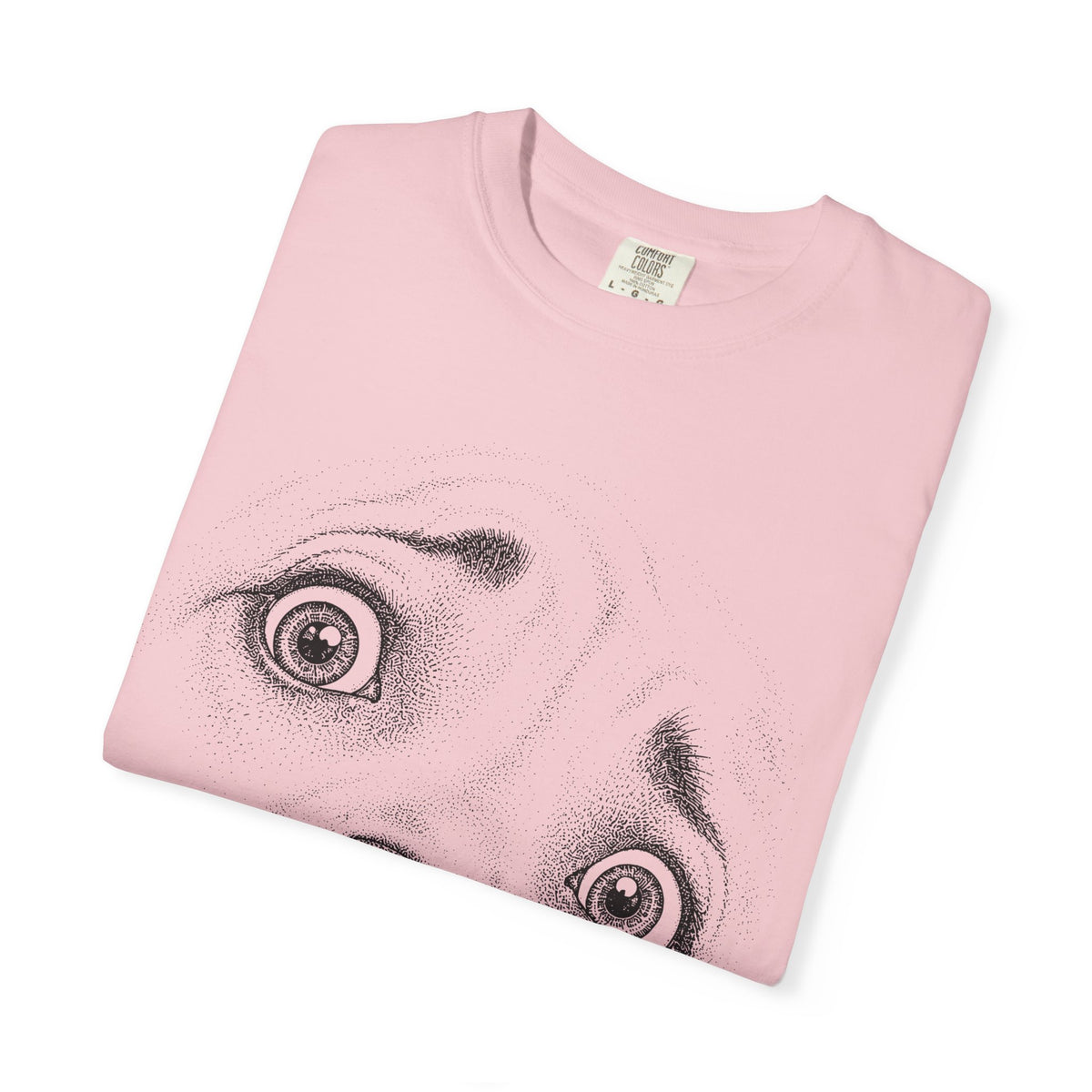Worried Dog Face Graphic T-Shirt