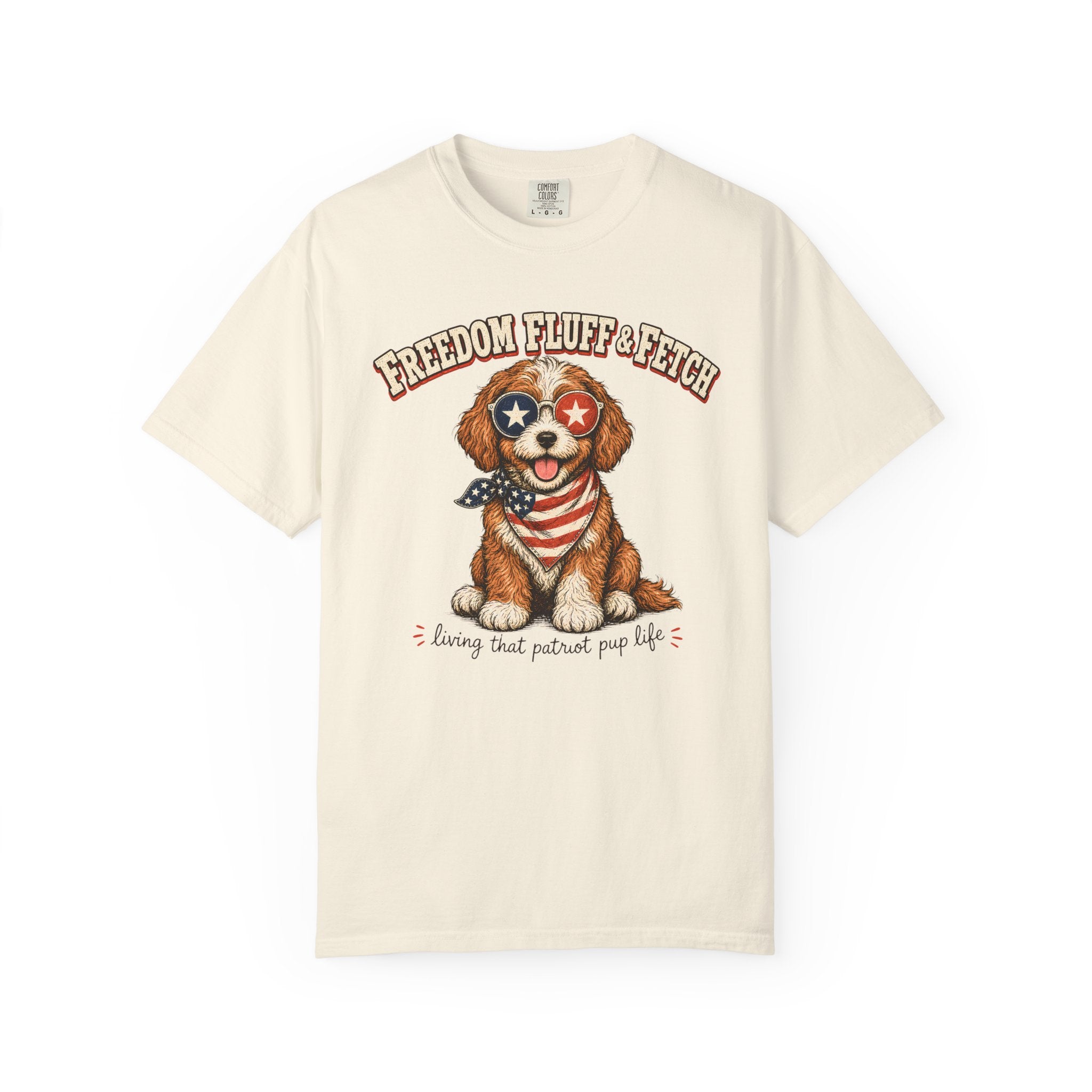 Freedom Patriotic Dog T-Shirt