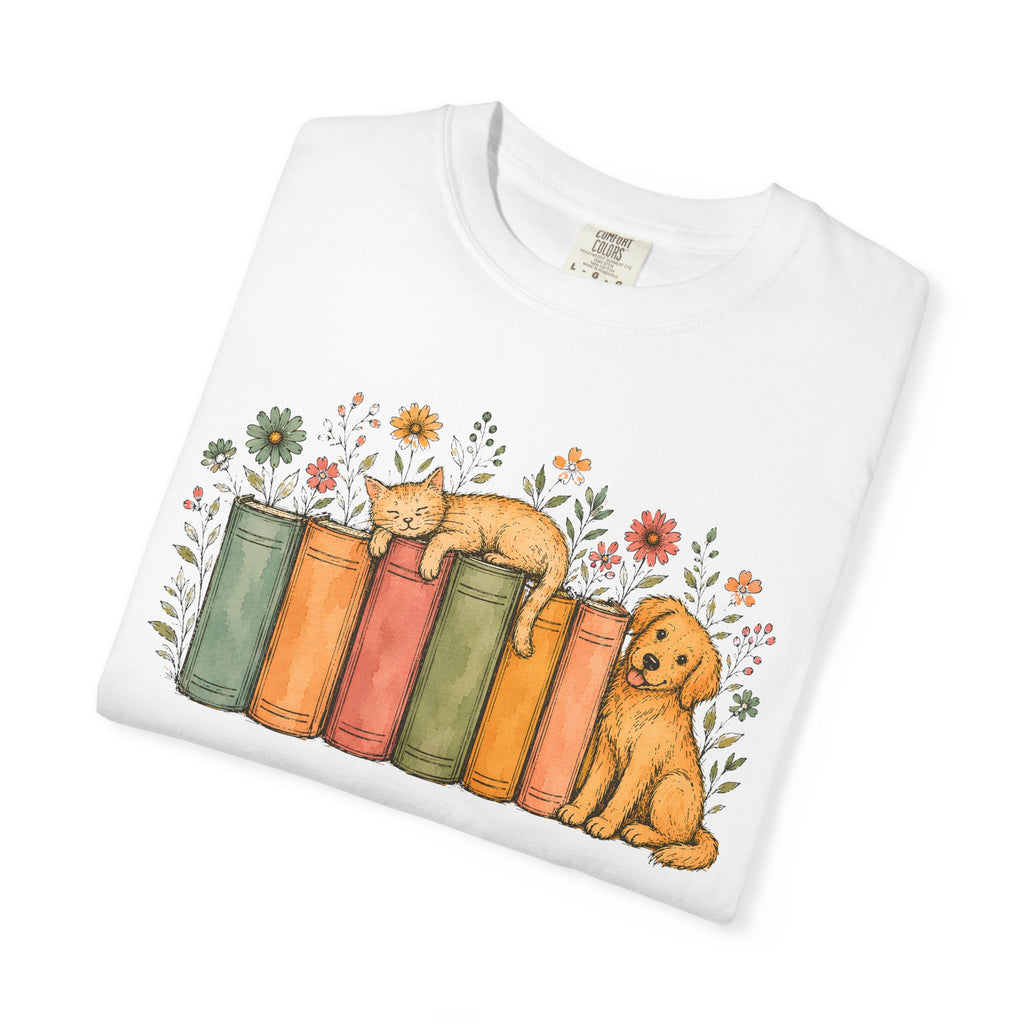 Dog & Books T-Shirt