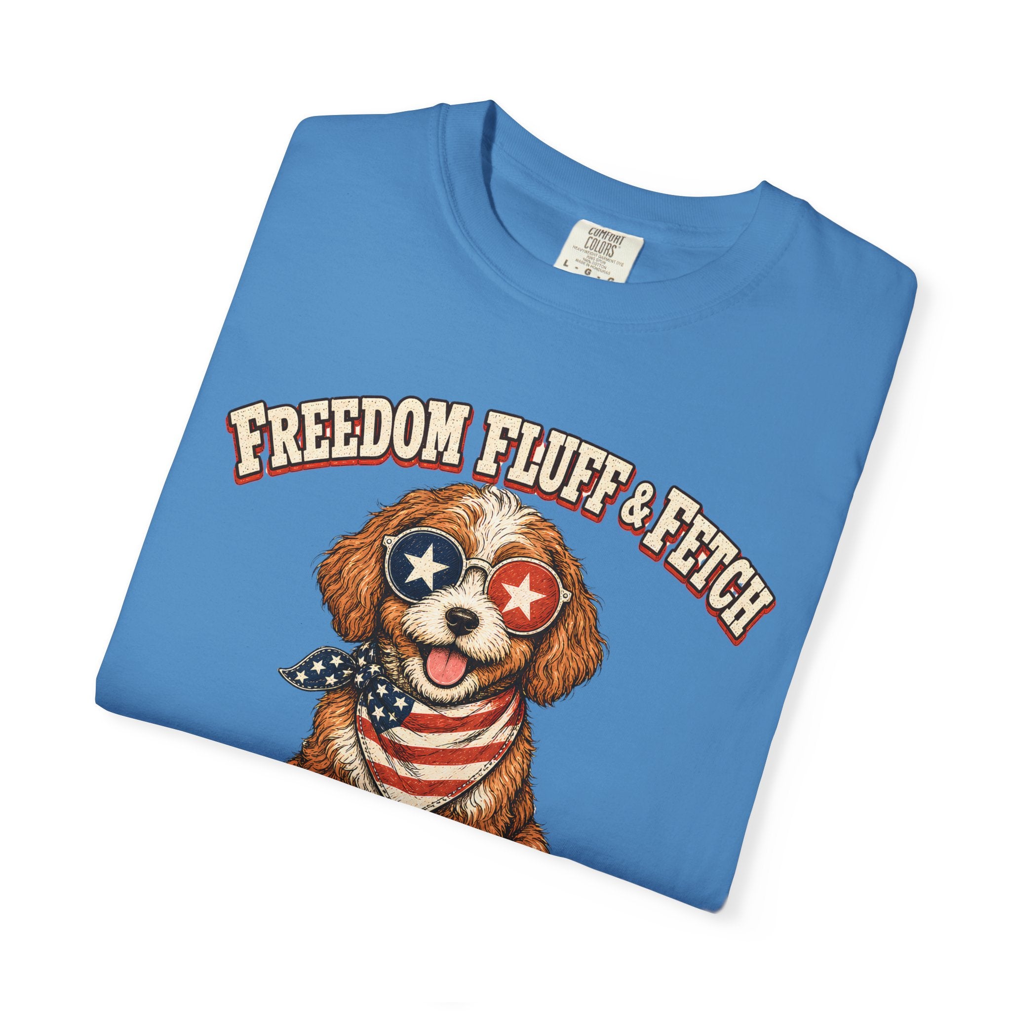 Freedom Patriotic Dog T-Shirt
