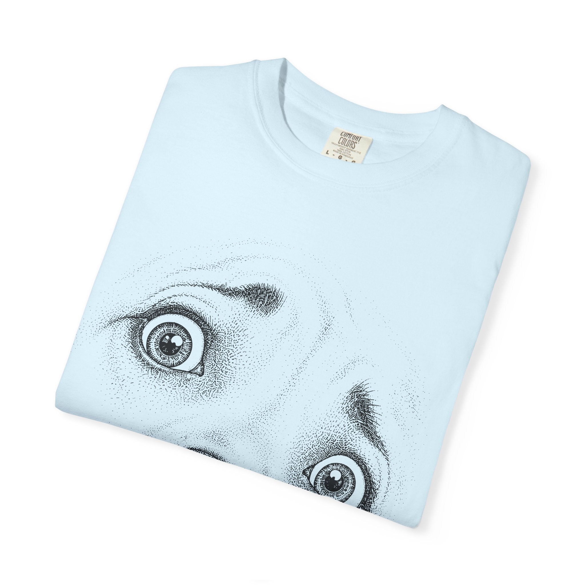 Worried Dog Face Graphic T-Shirt