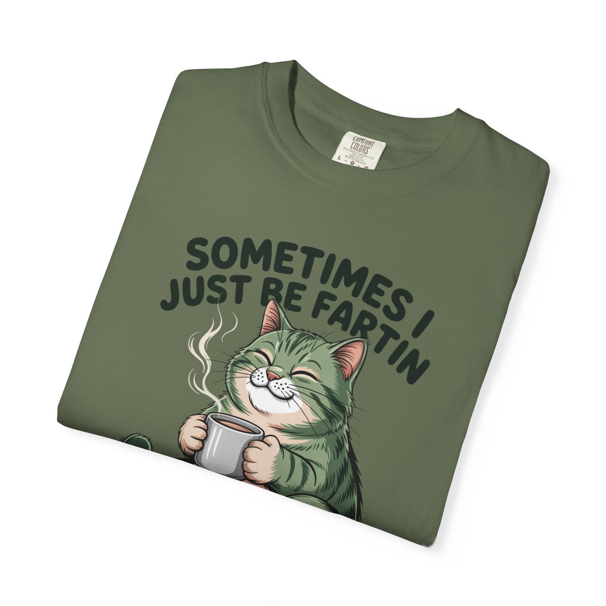 Sometimes I Just Be Fartin Funny Cat  Graphic T-Shirt