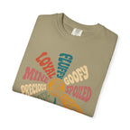 Retro Heartwarming You Are Loved Flower Graphic T-Shirt