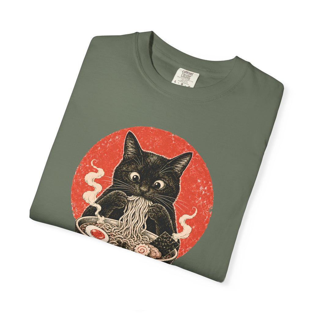 Japanese Neko Bowl Ramen Cat T-Shirt