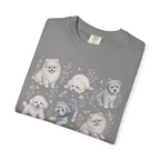 Pomeranian Puppy Pattern T-Shirt
