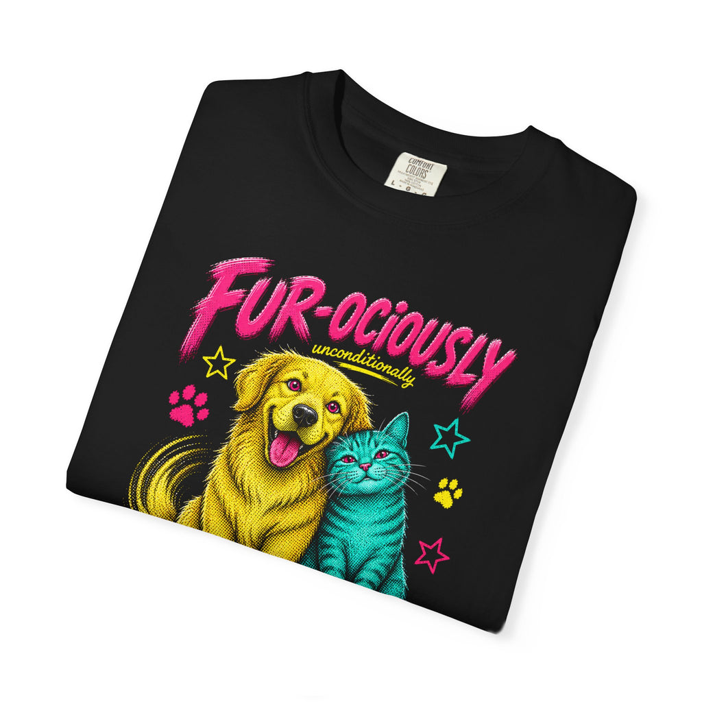 Fur-ociously Loved-Dog & Cat Graphic T-Shirt