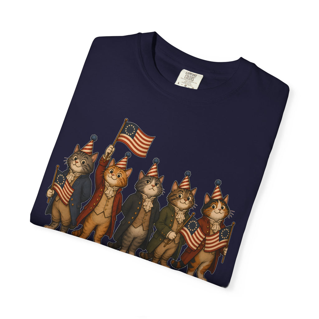 Patriotic Cats 250th Anniversary T-Shirt