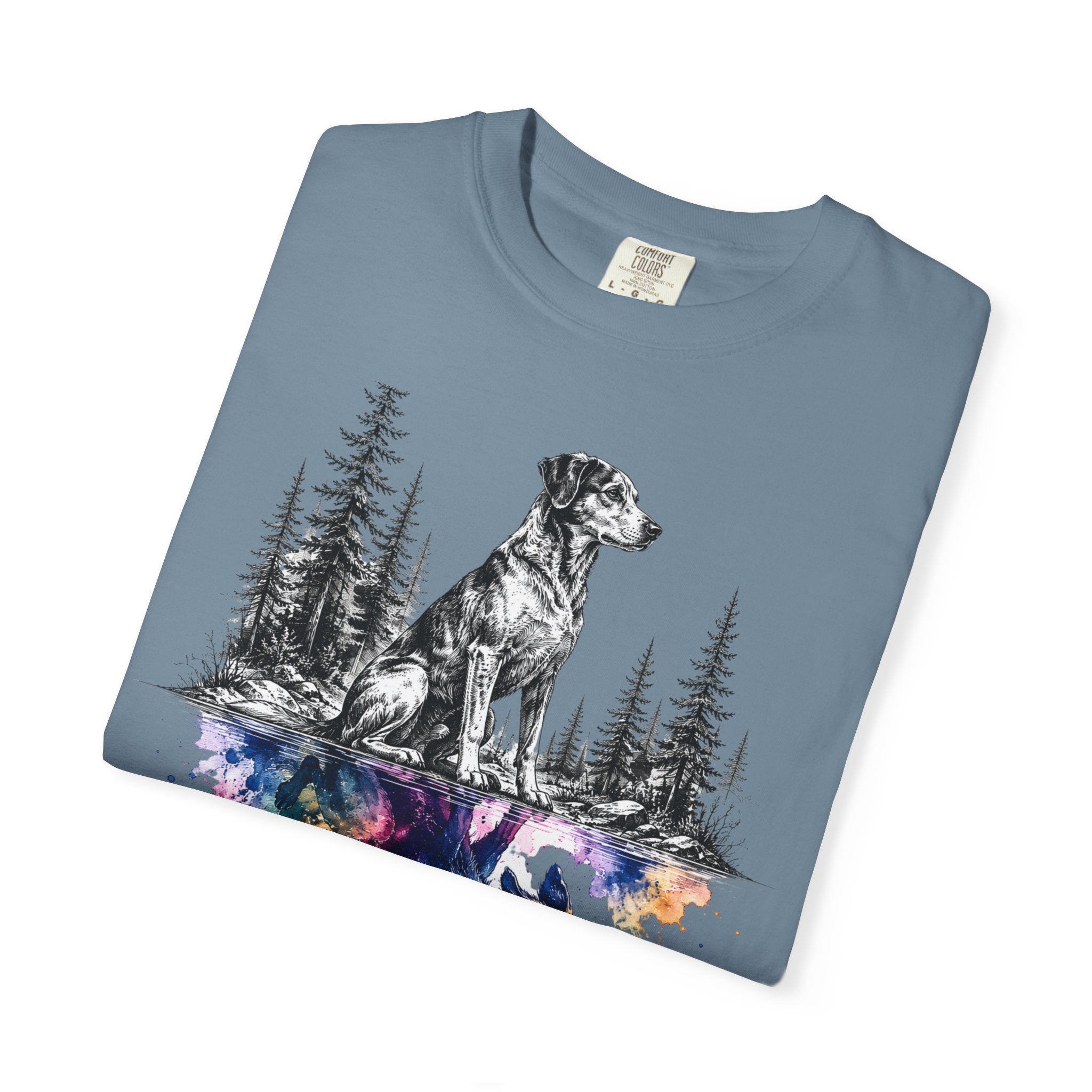 Dog & Forest Reflection T‑Shirt
