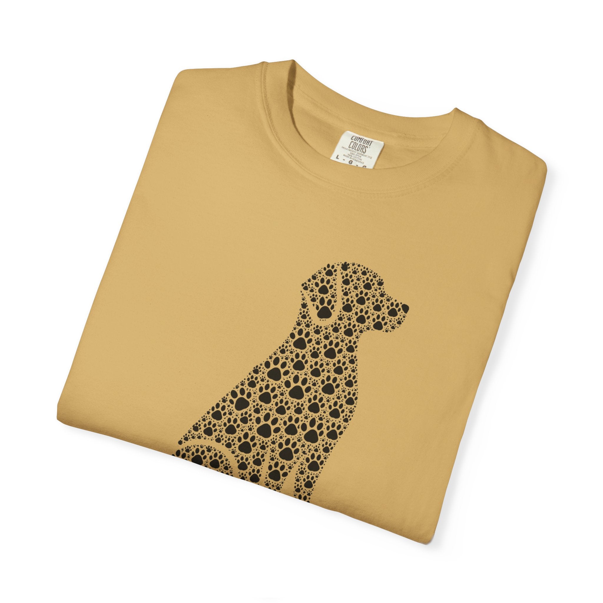 Dog Silhouette Floral T-Shirt