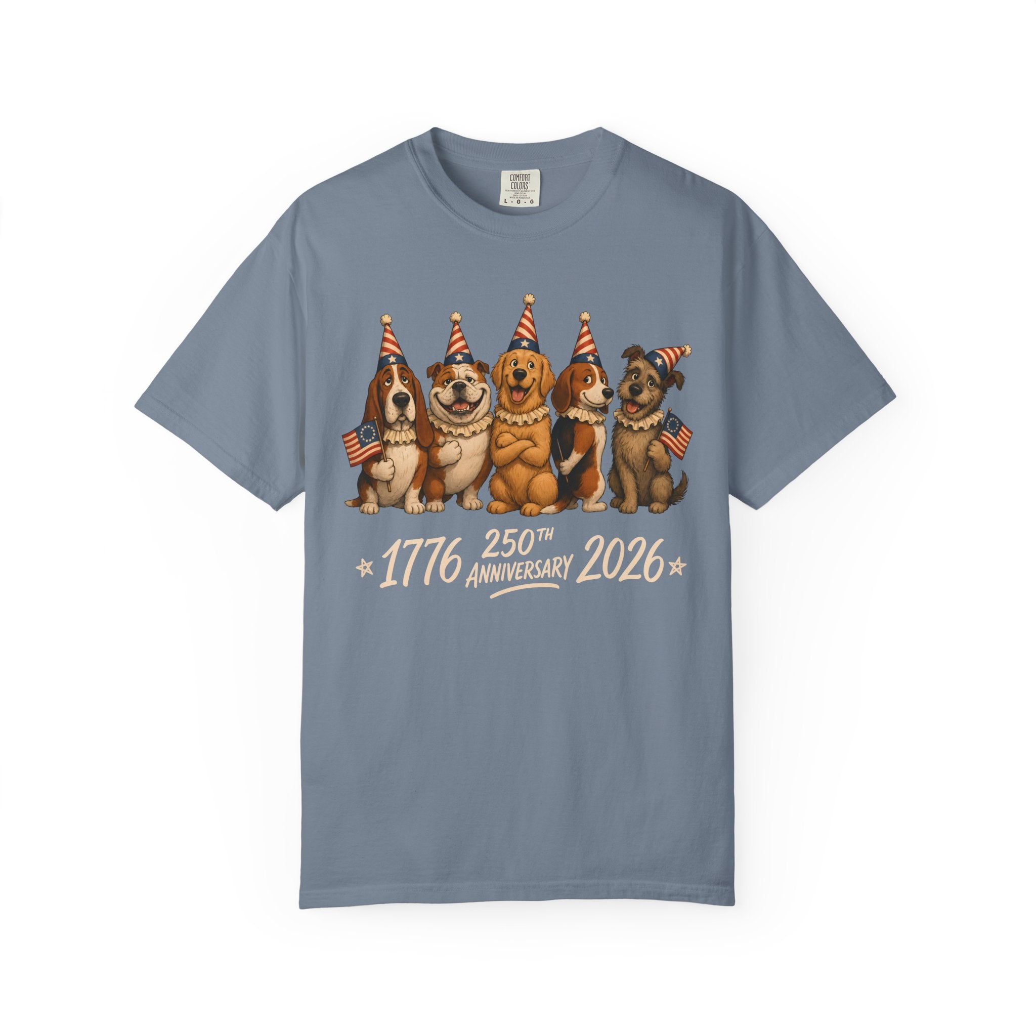 250th Anniversary 1776‑2026 Dogs T-Shirt