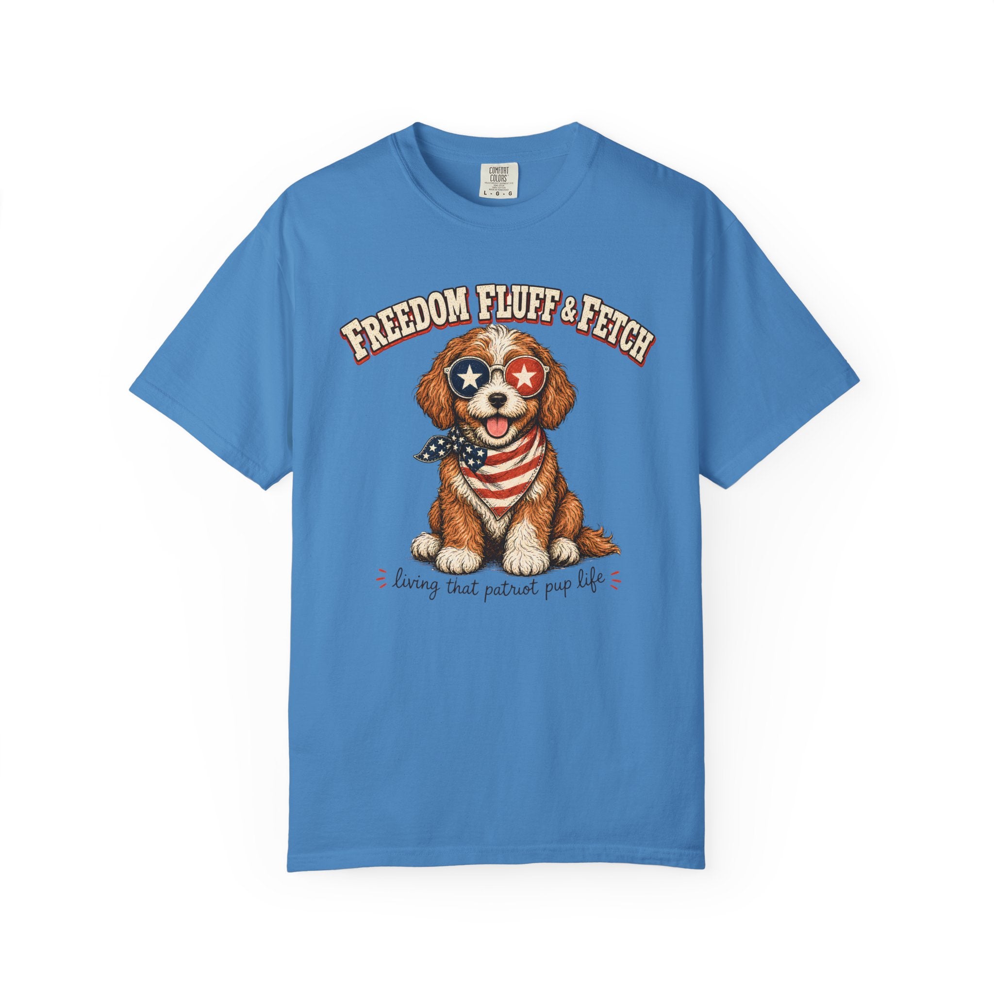 Freedom Patriotic Dog T-Shirt