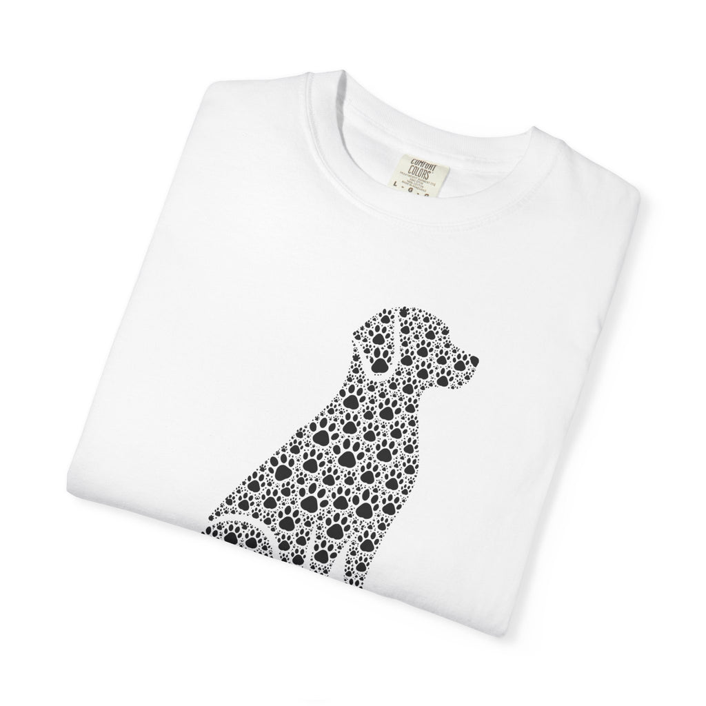 Dog Silhouette Floral T-Shirt