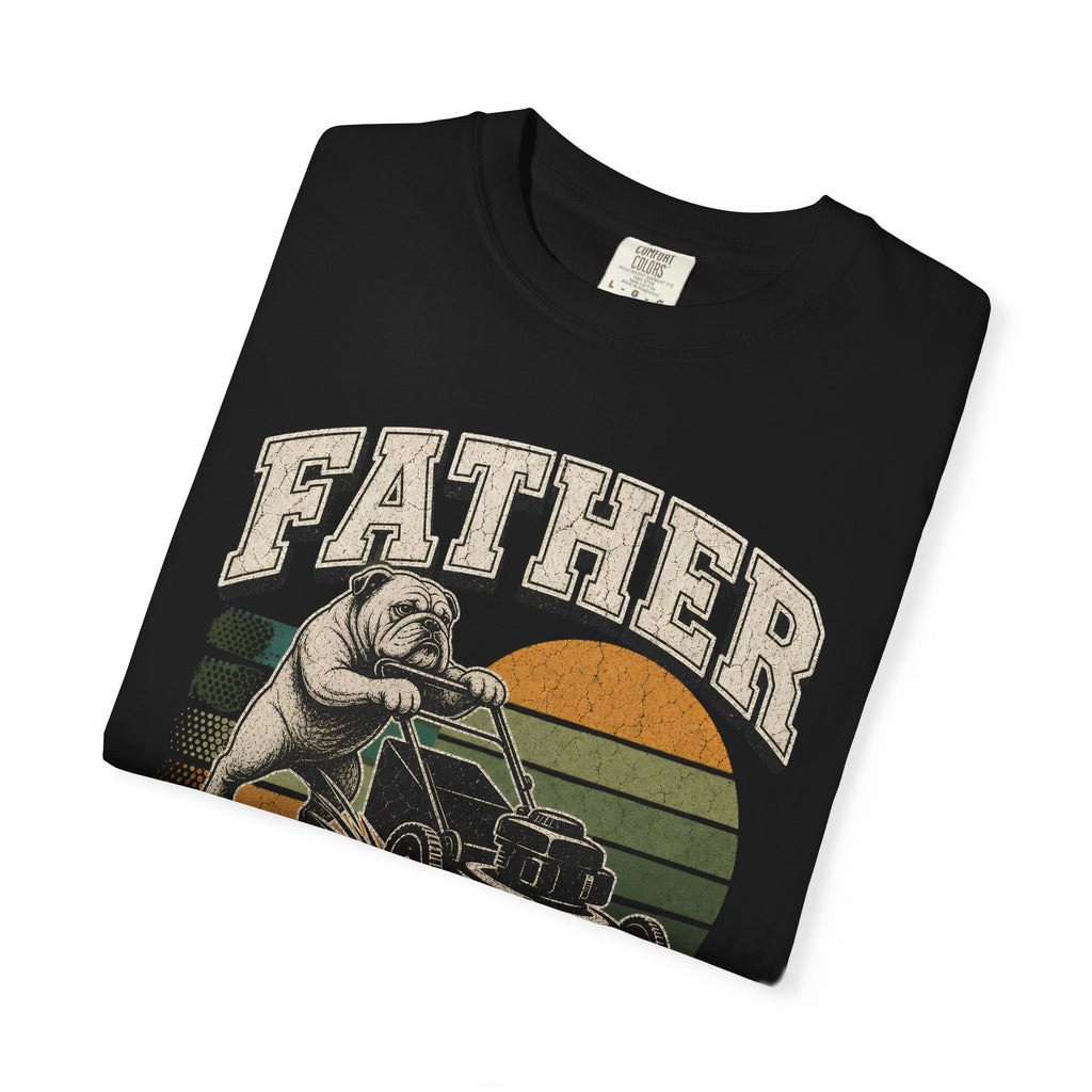 Father Mows Best Dog T-Shirt