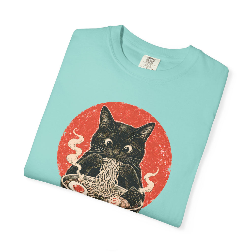 Japanese Neko Bowl Ramen Cat T-Shirt