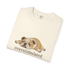 Overstimulated Bulldog  Dog Graphic Tee