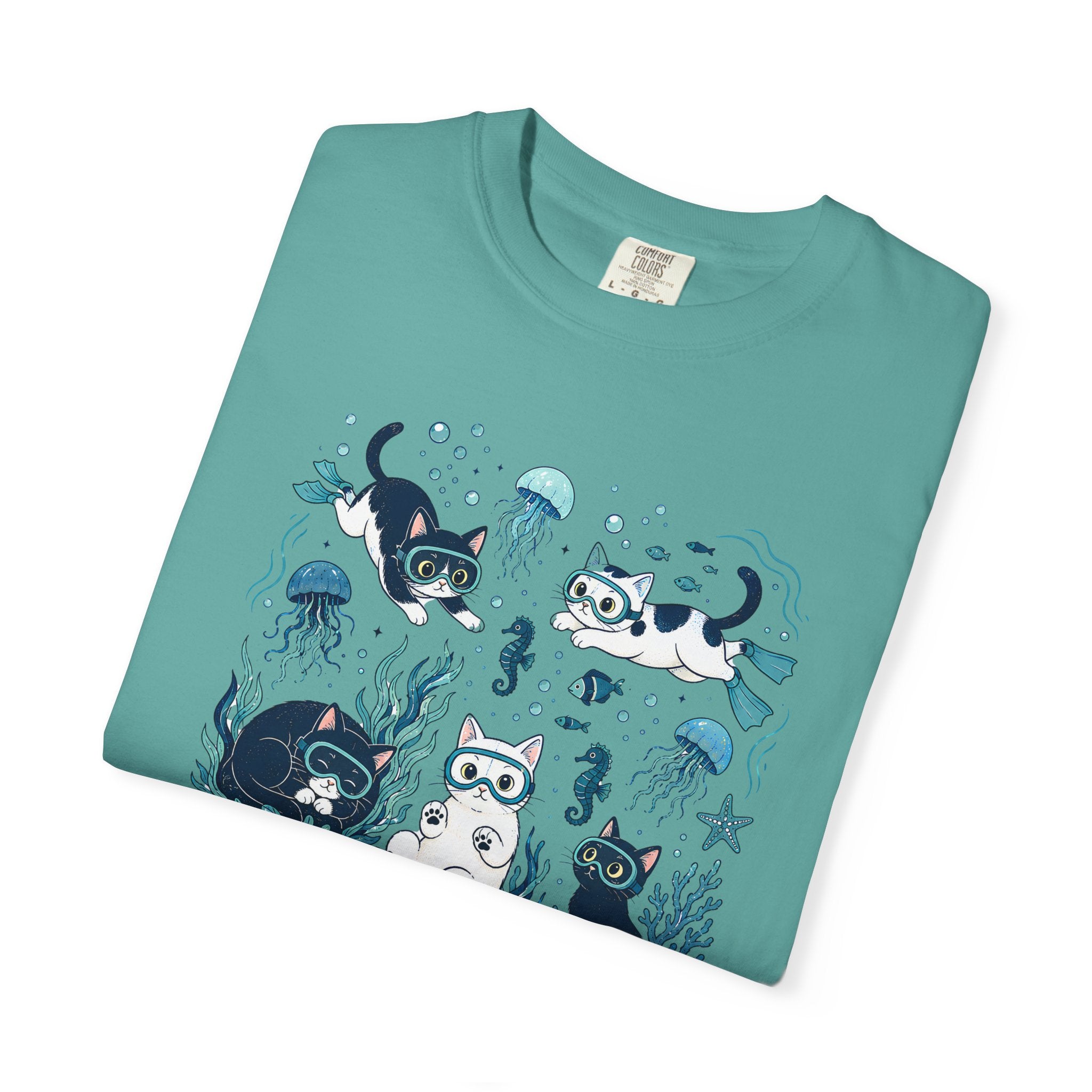 Underwater Cats Graphic T-Shirt