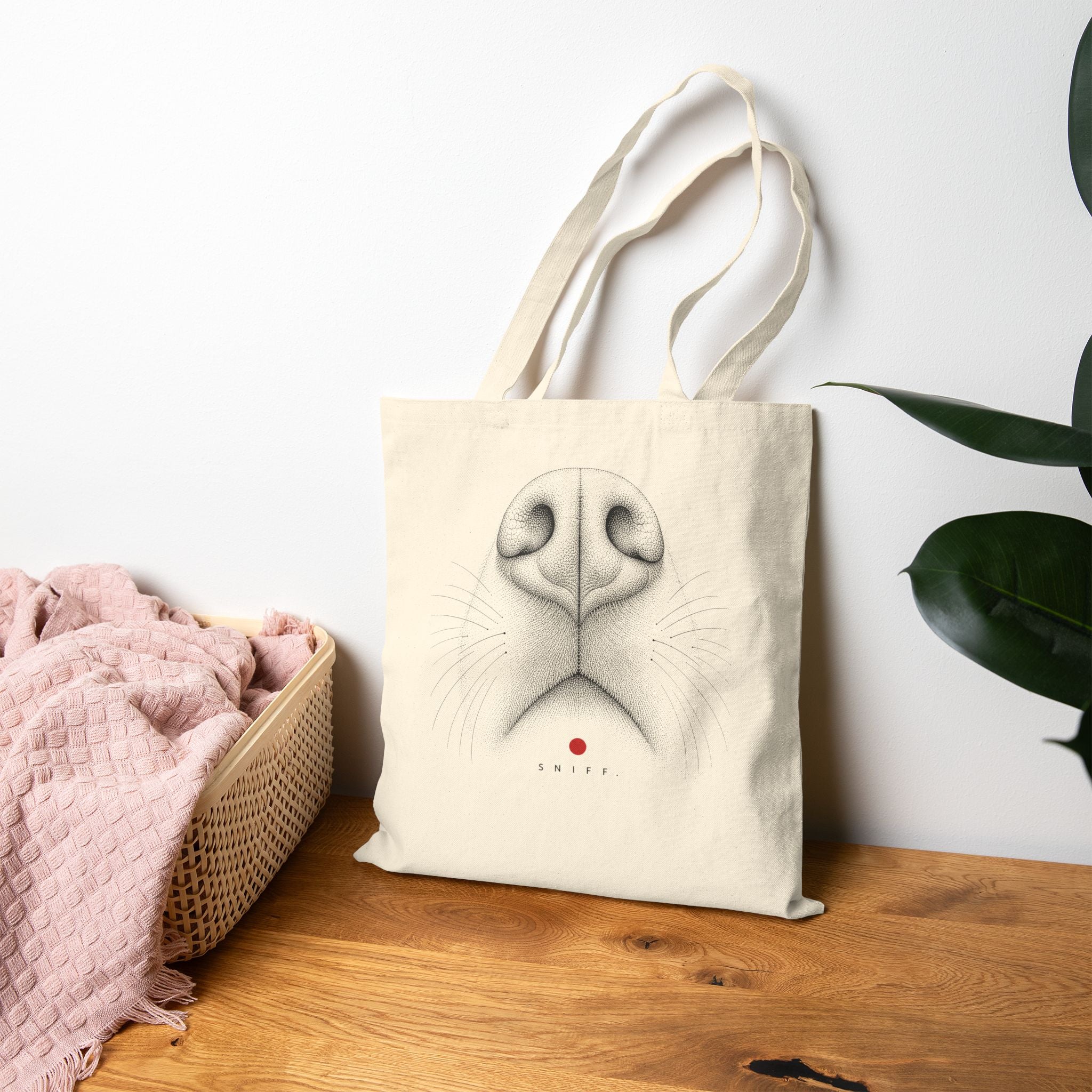 Dog Nose Tote Bag ("Sniff")